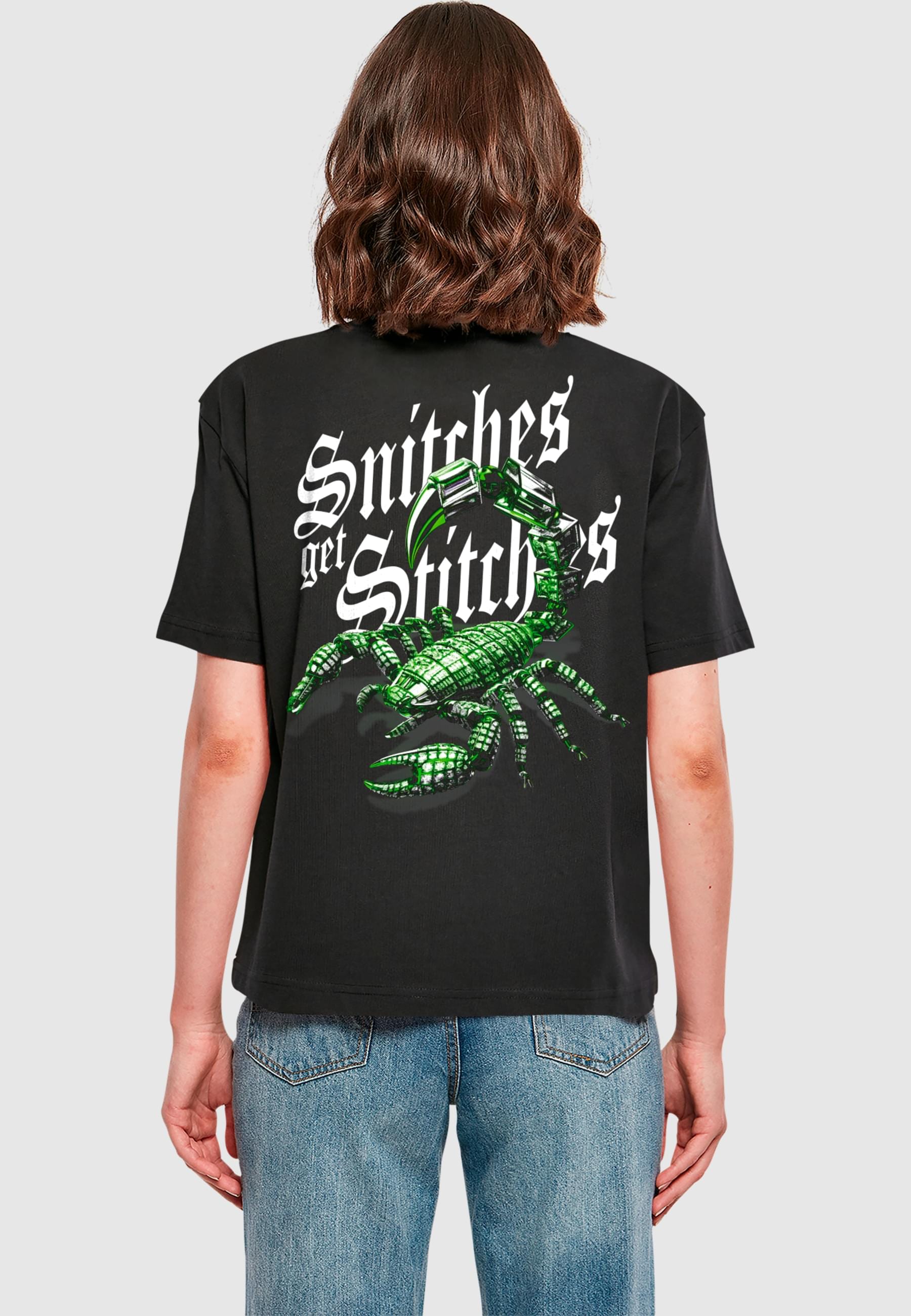 Miss Tee T-Shirt »Miss Tee Damen Snitches Get Stitches Tee«, (1 tlg.)