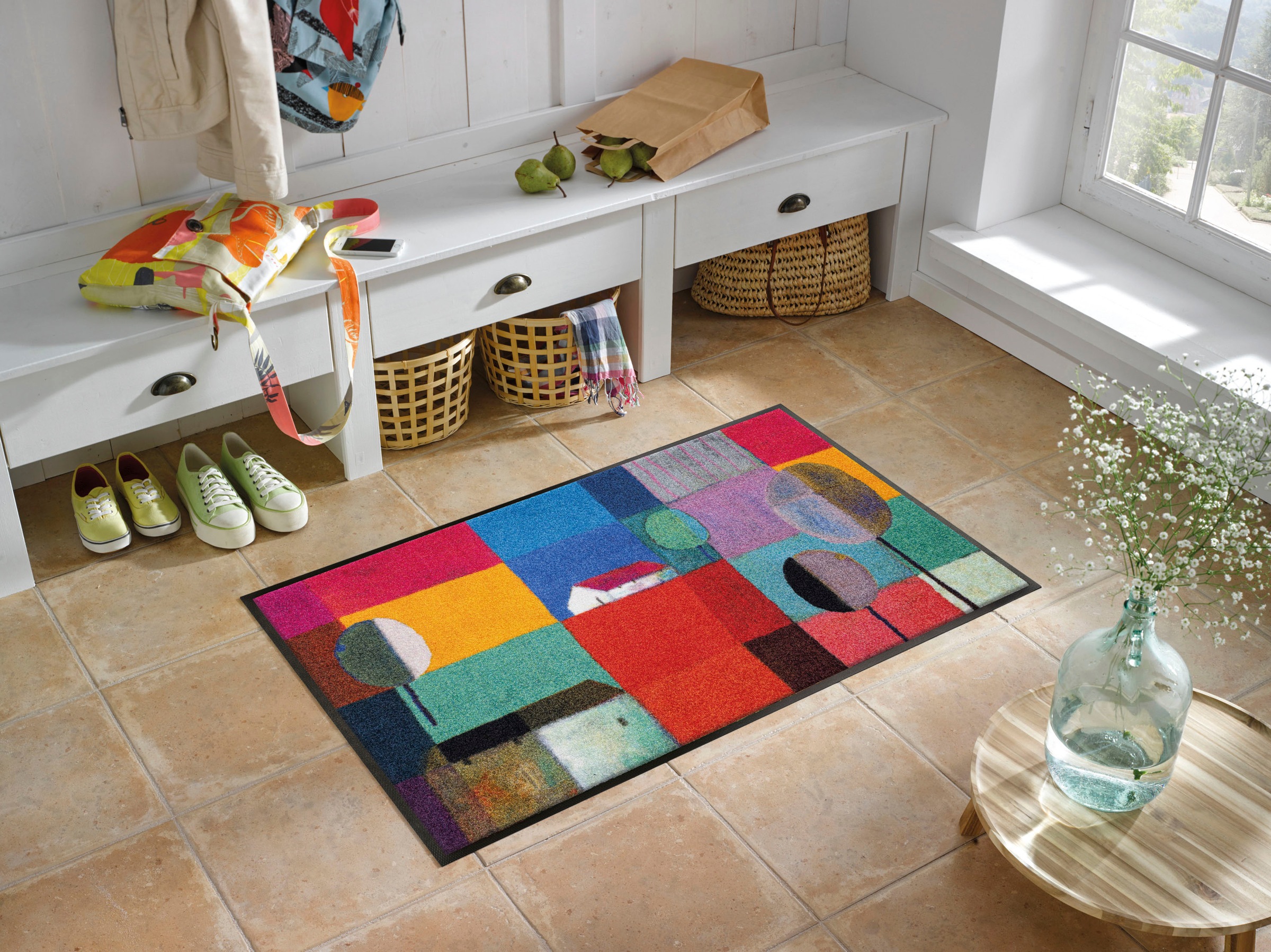 wash+dry by Kleen-Tex Teppich "Bel Villaggio" rechteckig 7 mm Höhe günstig online kaufen