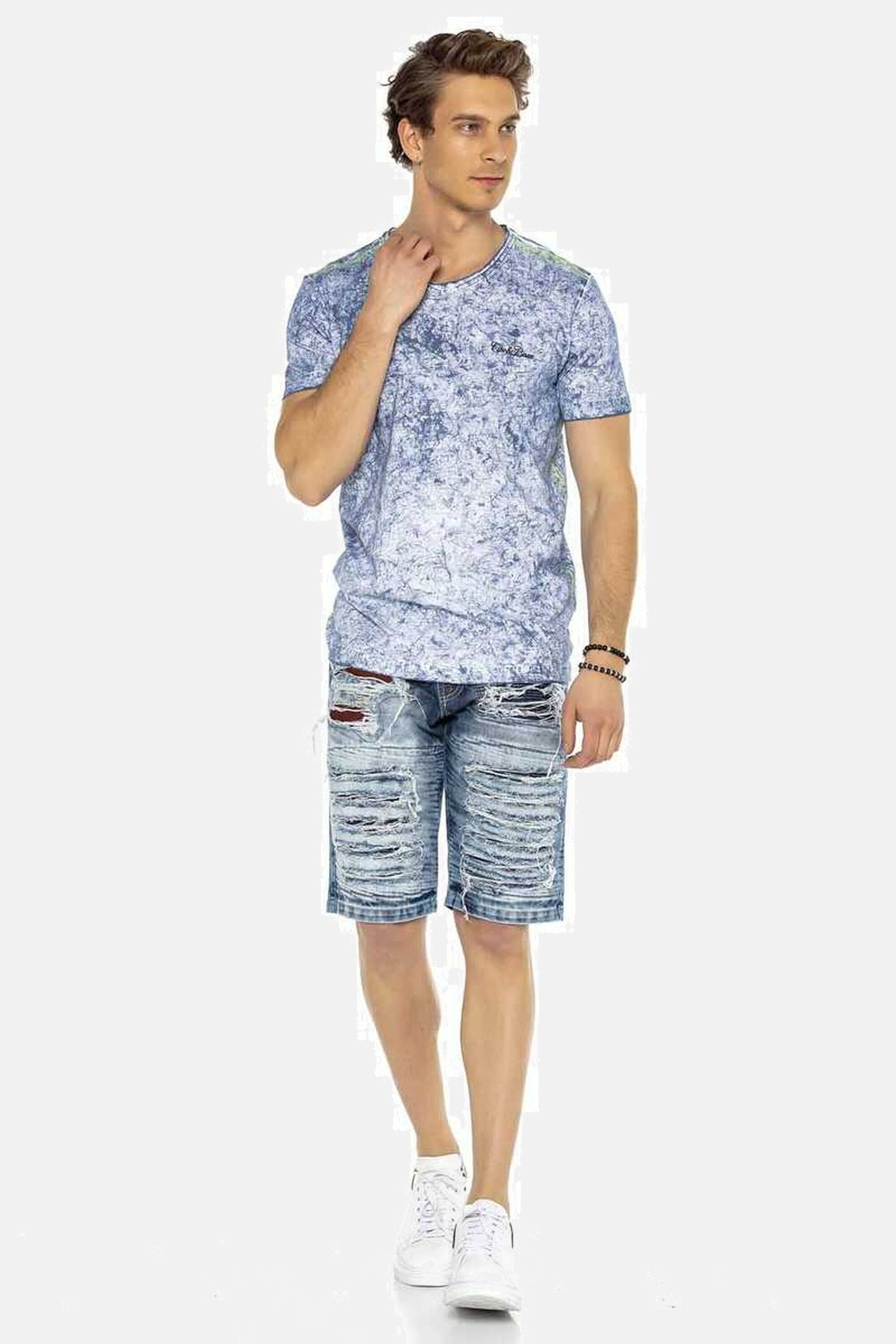 Cipo & Baxx Jeansbermudas »Bermuda & Short«, mit Reißverschluss, CK219