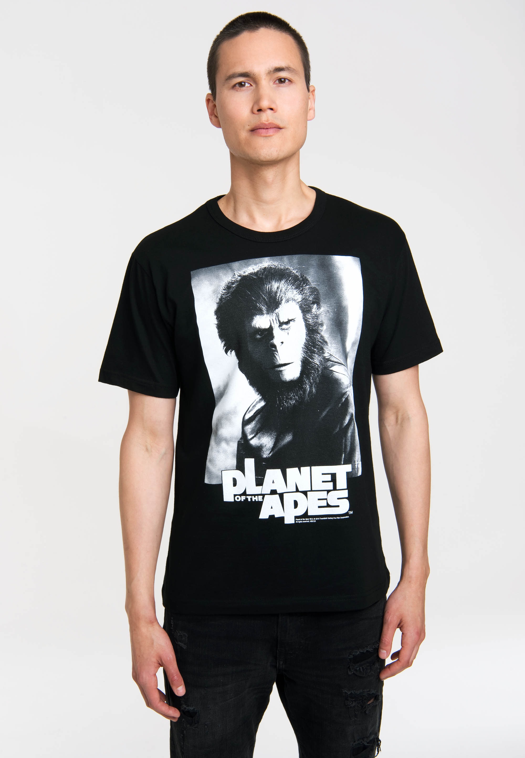 LOGOSHIRT T-Shirt »Planet der Affen«, mit großem Frontprint