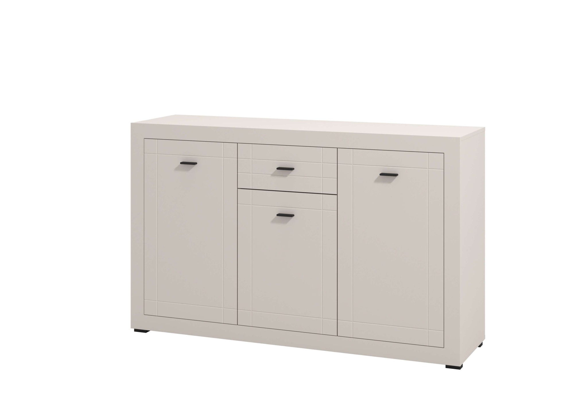 Home affaire Sideboard "Warwick Kombikommode, Schrank, Schubladenkommode" Modernes Sideboard: Kaschmir, 3 Türen & 1 Schublade, Heißfolienprägung