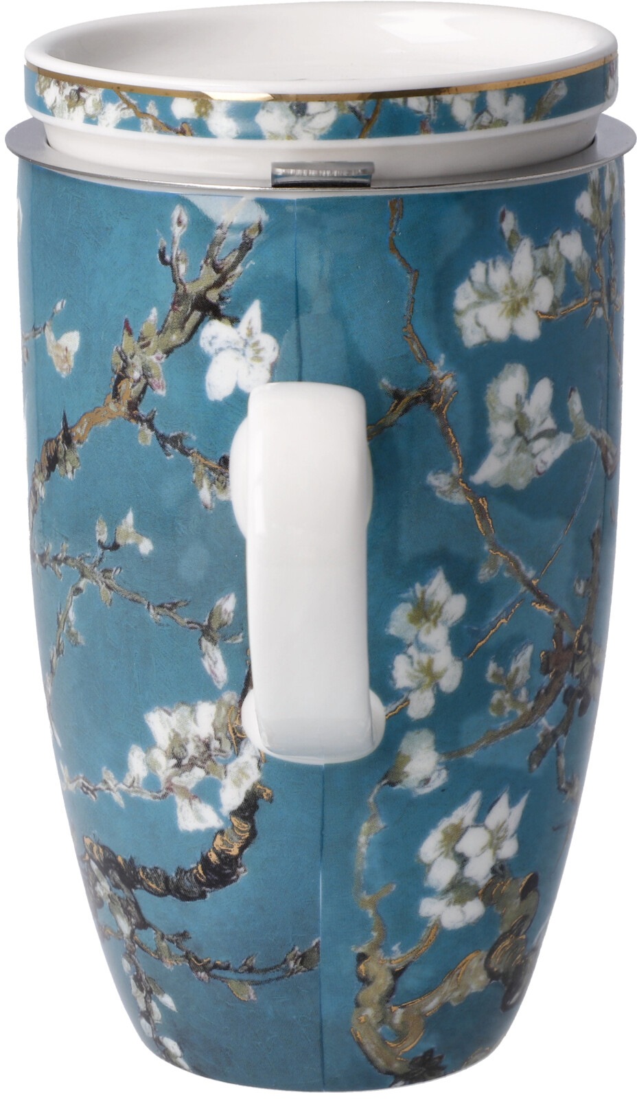 Goebel Tasse »Van Gogh«, Artis Orbis, Teetasse m. Deckel/Sieb, Vincent v.Gogh - Mandelbaum Blau