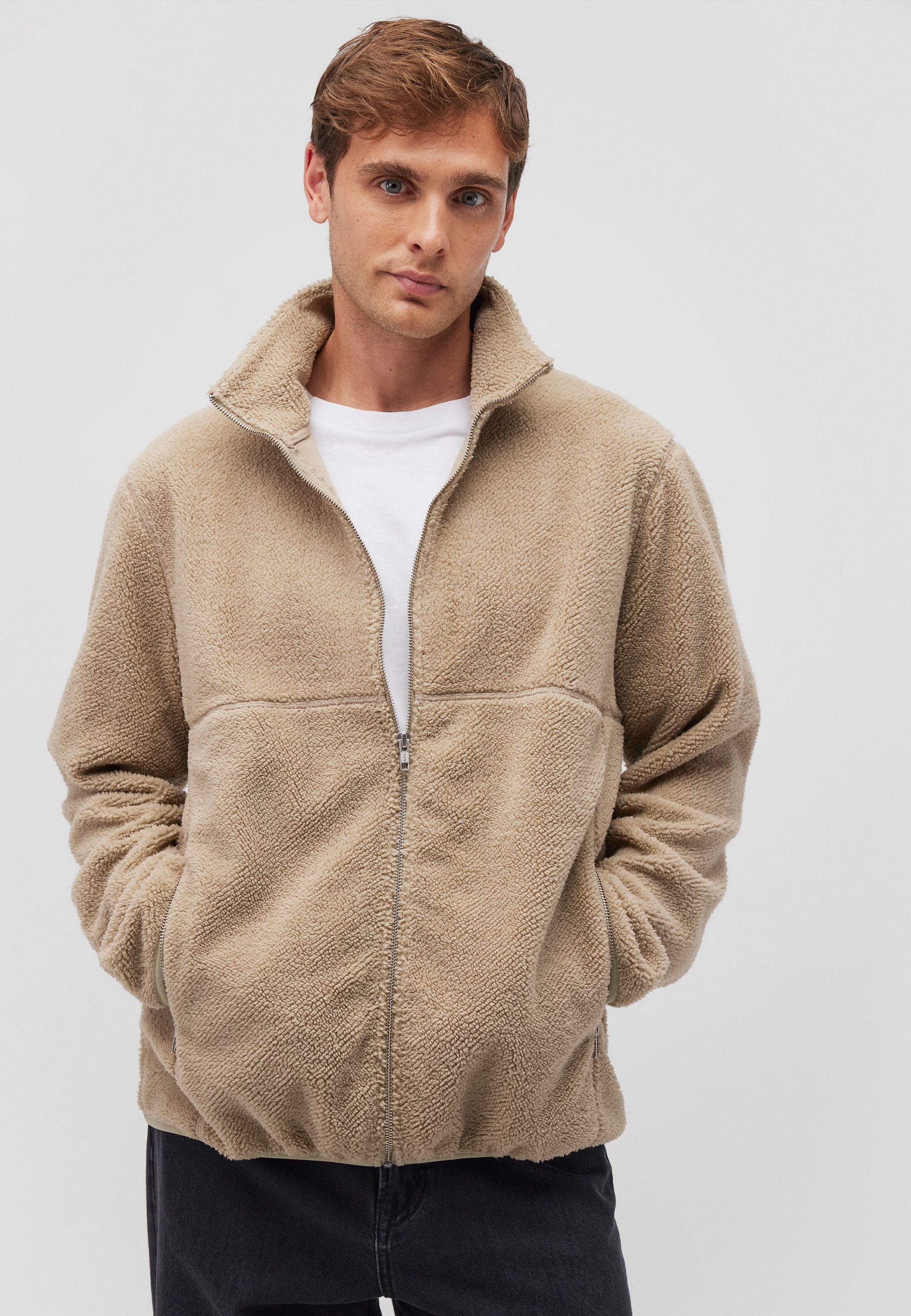 Mavi Longpullover »FULL ZIP SWEATSHIRT«, Jacke mit Teddystoff