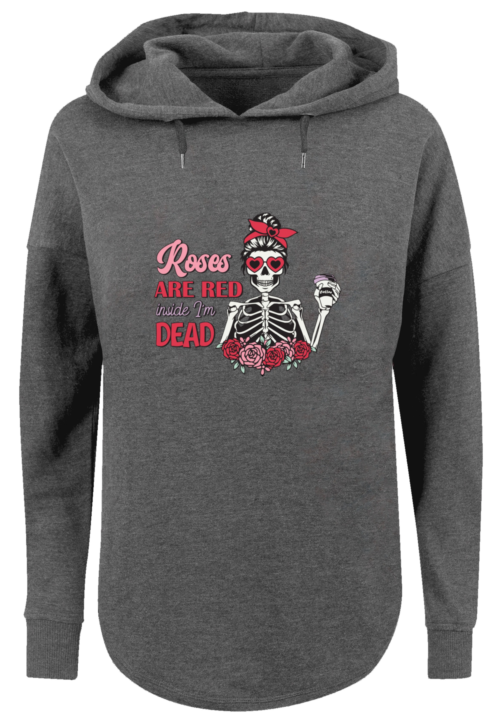 F4NT4STIC Kapuzenpullover »Anti Valentinstag Roses are red«, Premium Qualität