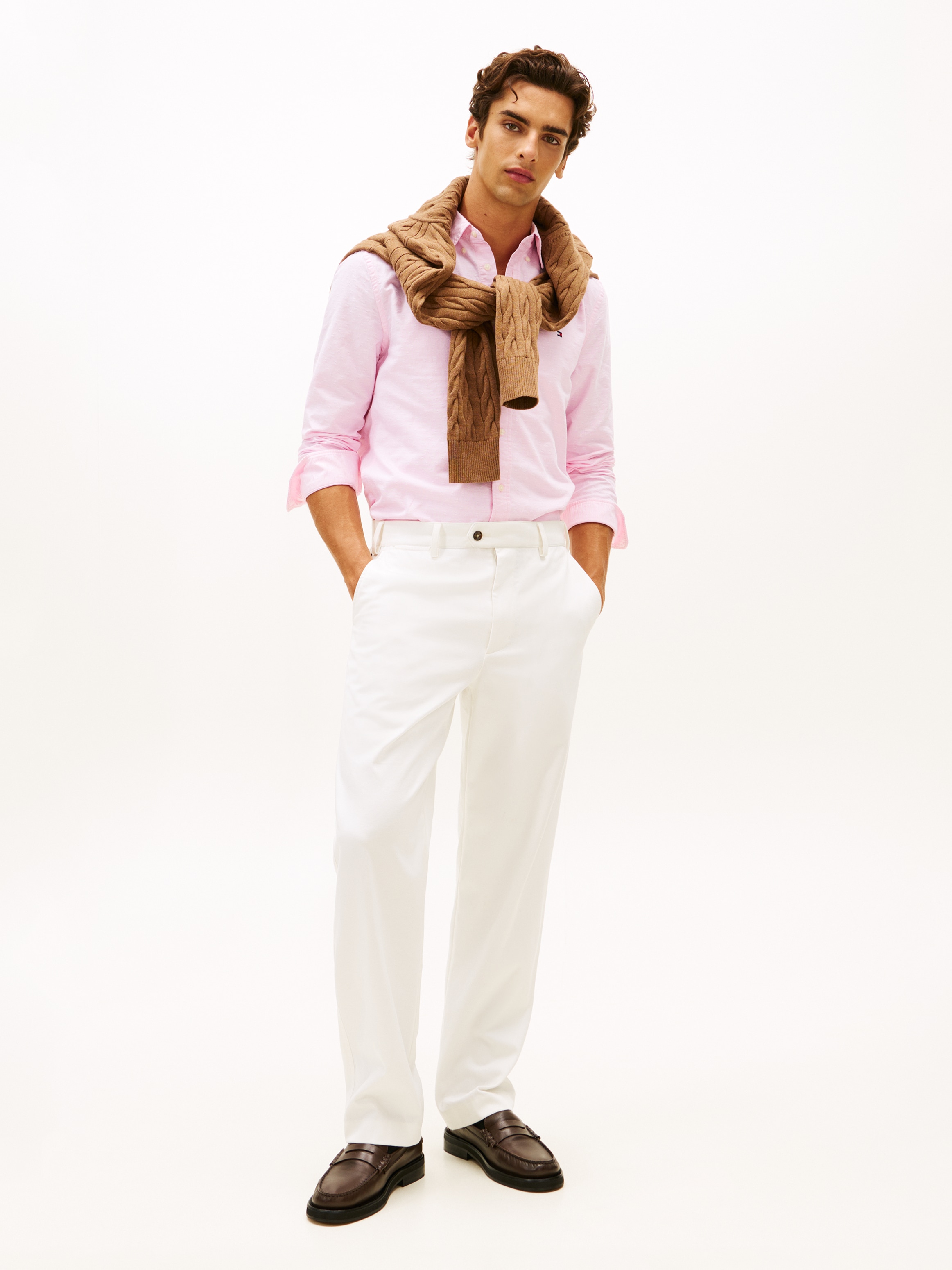 Tommy Hilfiger Langarmhemd »OXFORD DOBBY« Button-down-Kragen, regular fit, Businesshemd
