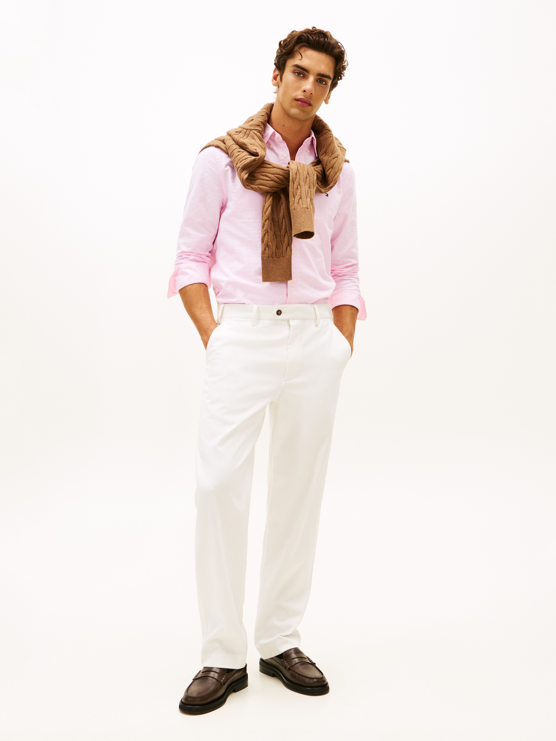 Thumbnail - Tommy Hilfiger Langarmhemd "OXFORD DOBBY" Button-down-Kragen, regular fit, Businesshemd