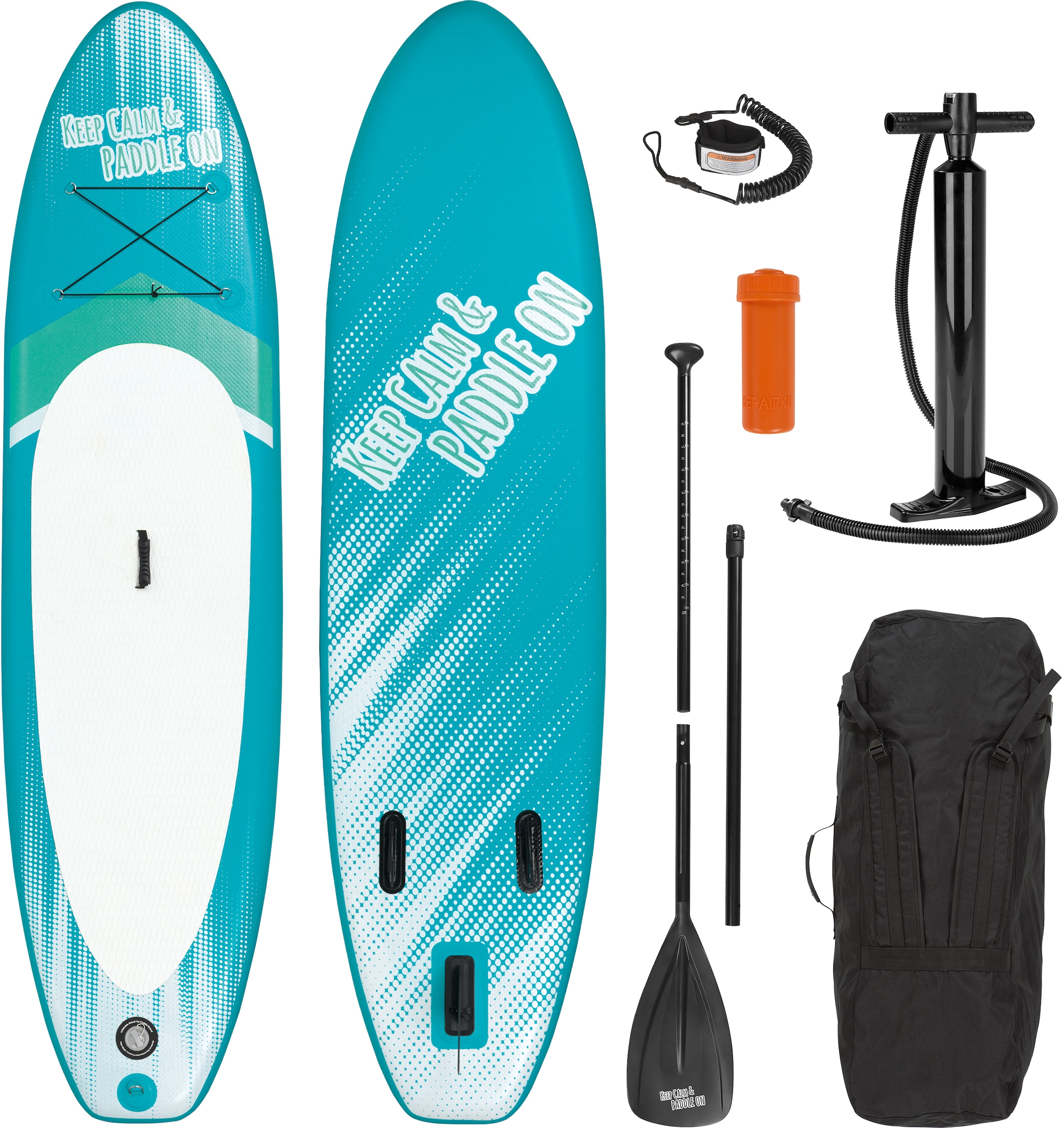 MAXXMEE Inflatable SUP-Board »MAXXMEE Stand-Up Paddle-Board 2021«, (Spar-Set,  7 tlg., mit Paddel, Pumpe und Transportrucksack) auf Raten | BAUR