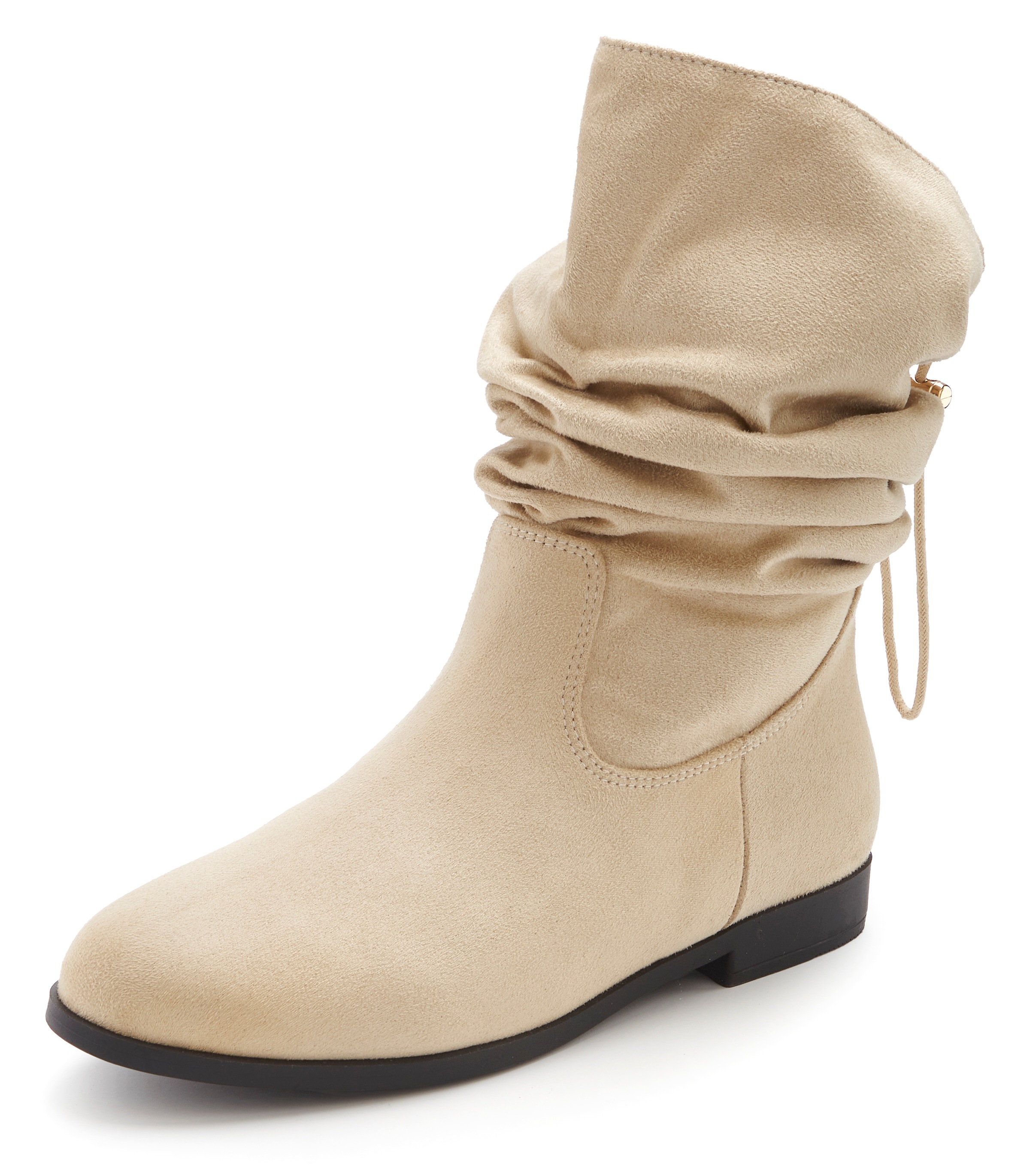Thumbnail - LASCANA Stiefel "Stiefelette," mit Gummizug, komfortable Sohle, Textil-Innenmaterial VEGAN
