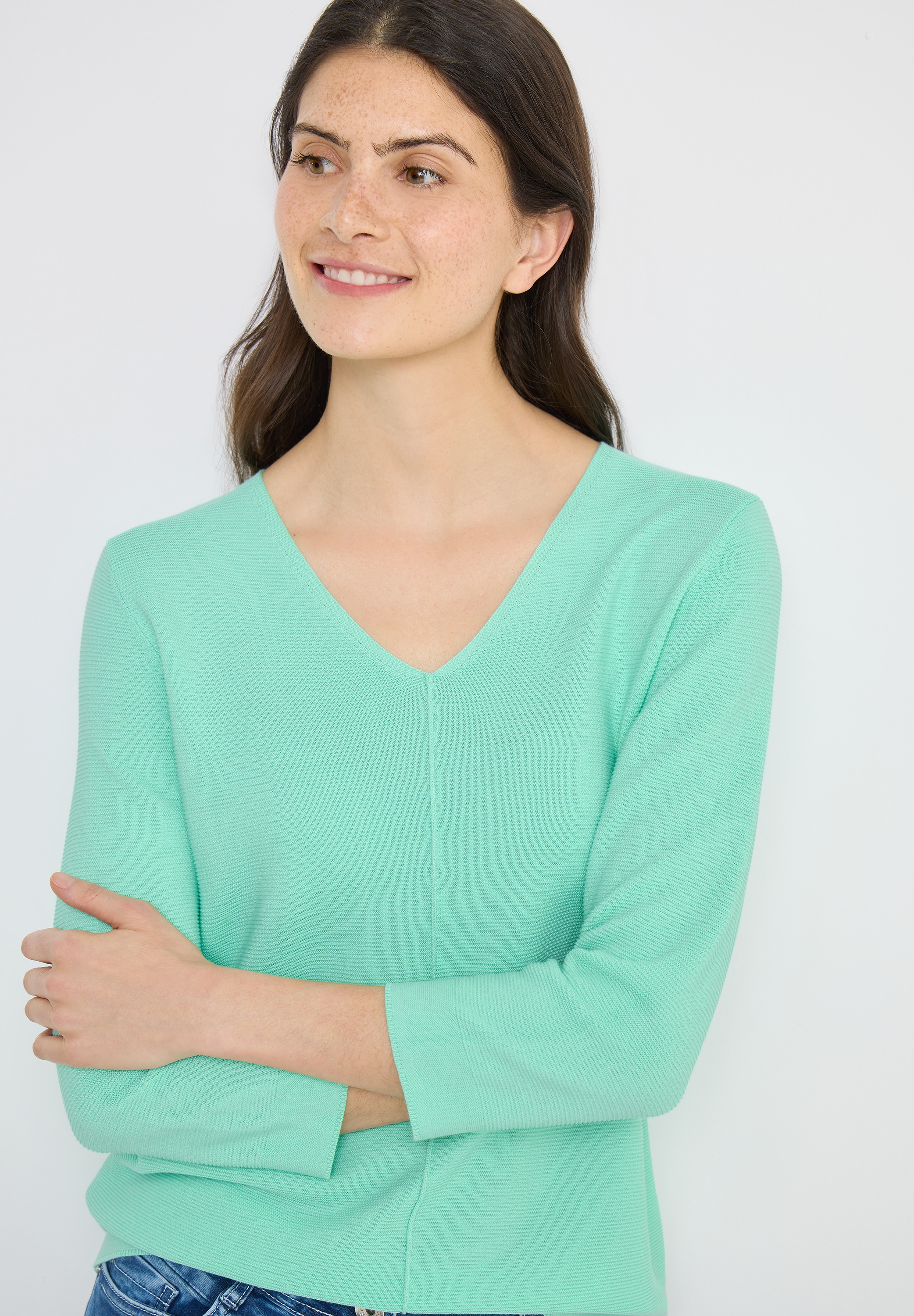 Cecil Strickpullover im soften Baumwoll-Mix günstig online kaufen