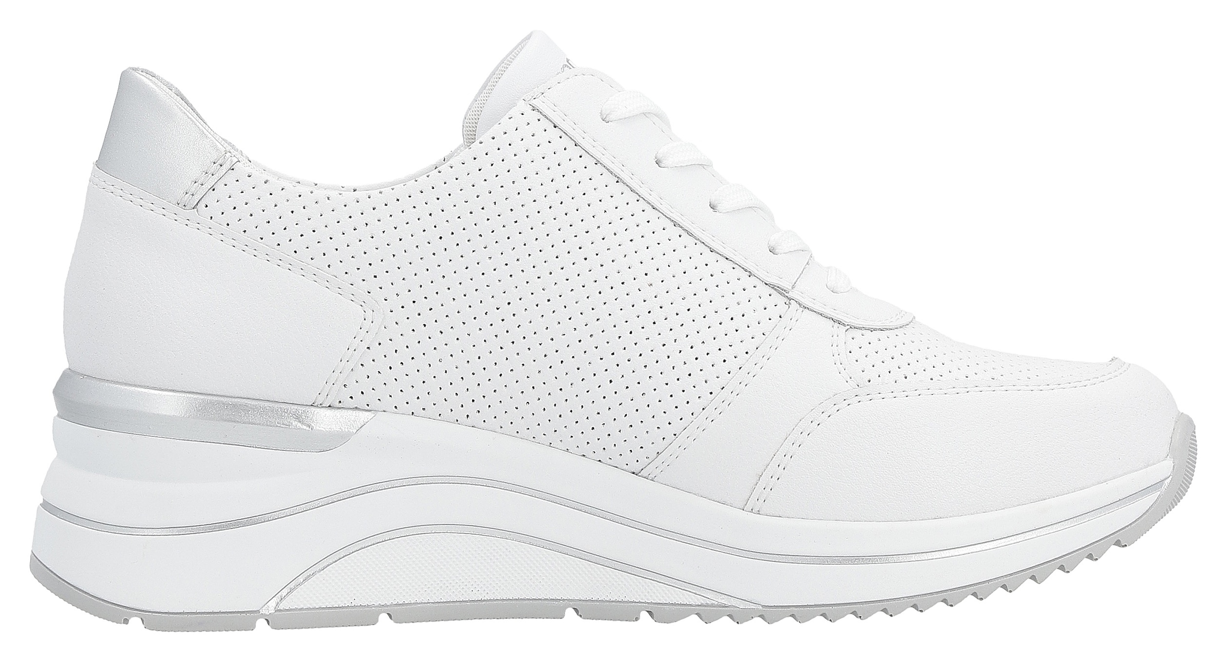 Remonte Keilsneaker, Freizeitschuh, Halbschuh, Schnürschuh mit Schaftrandpolsterung