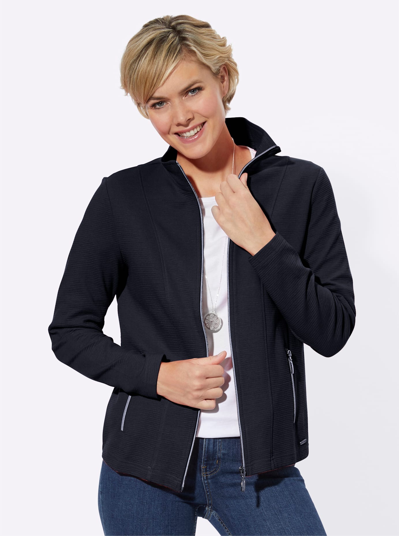 Casual Looks Shirtjacke "Shirtjacke" 1 Stk. tlg. günstig online kaufen