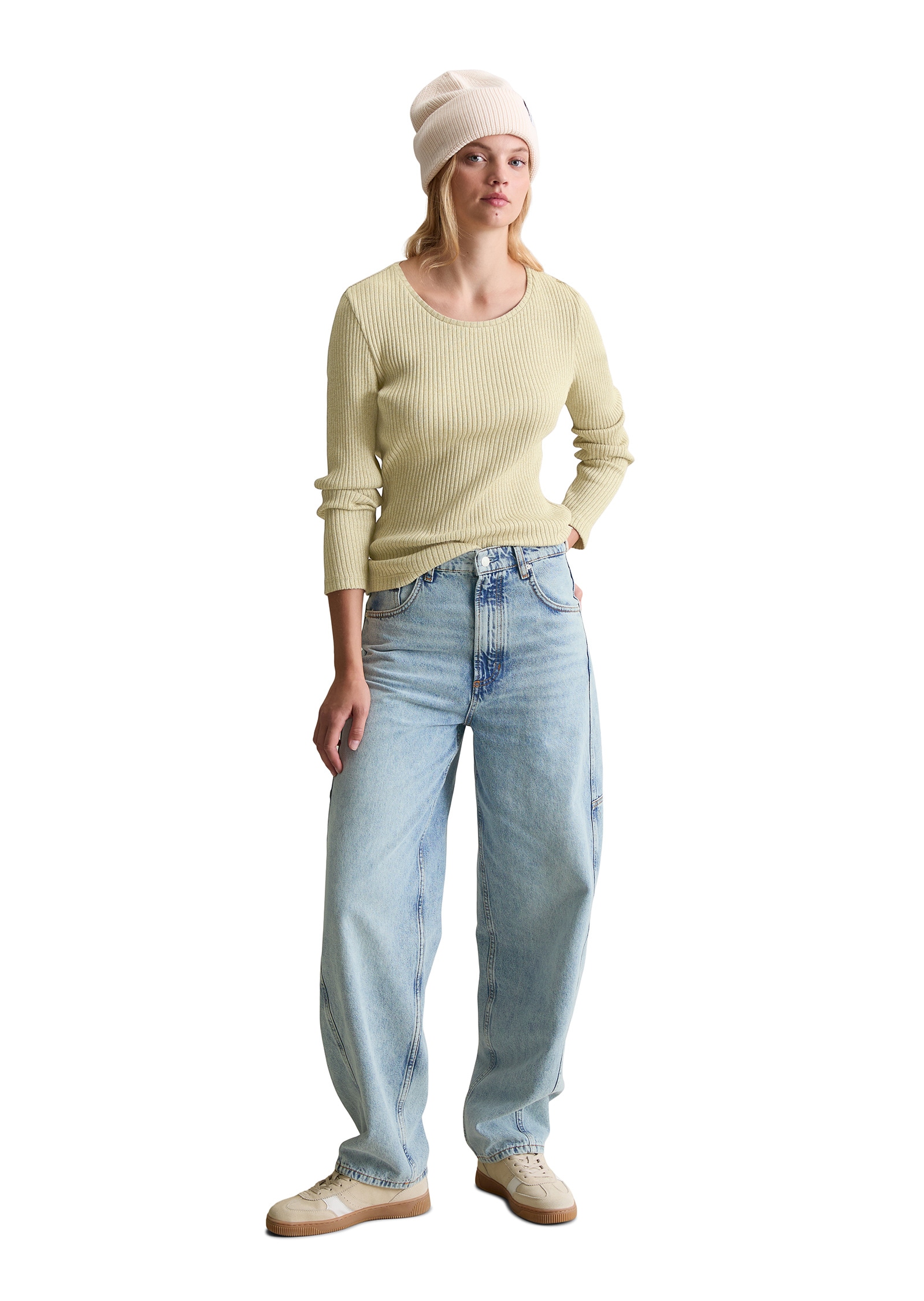 Marc O'Polo DENIM Langarmshirt »aus Rippjersey«