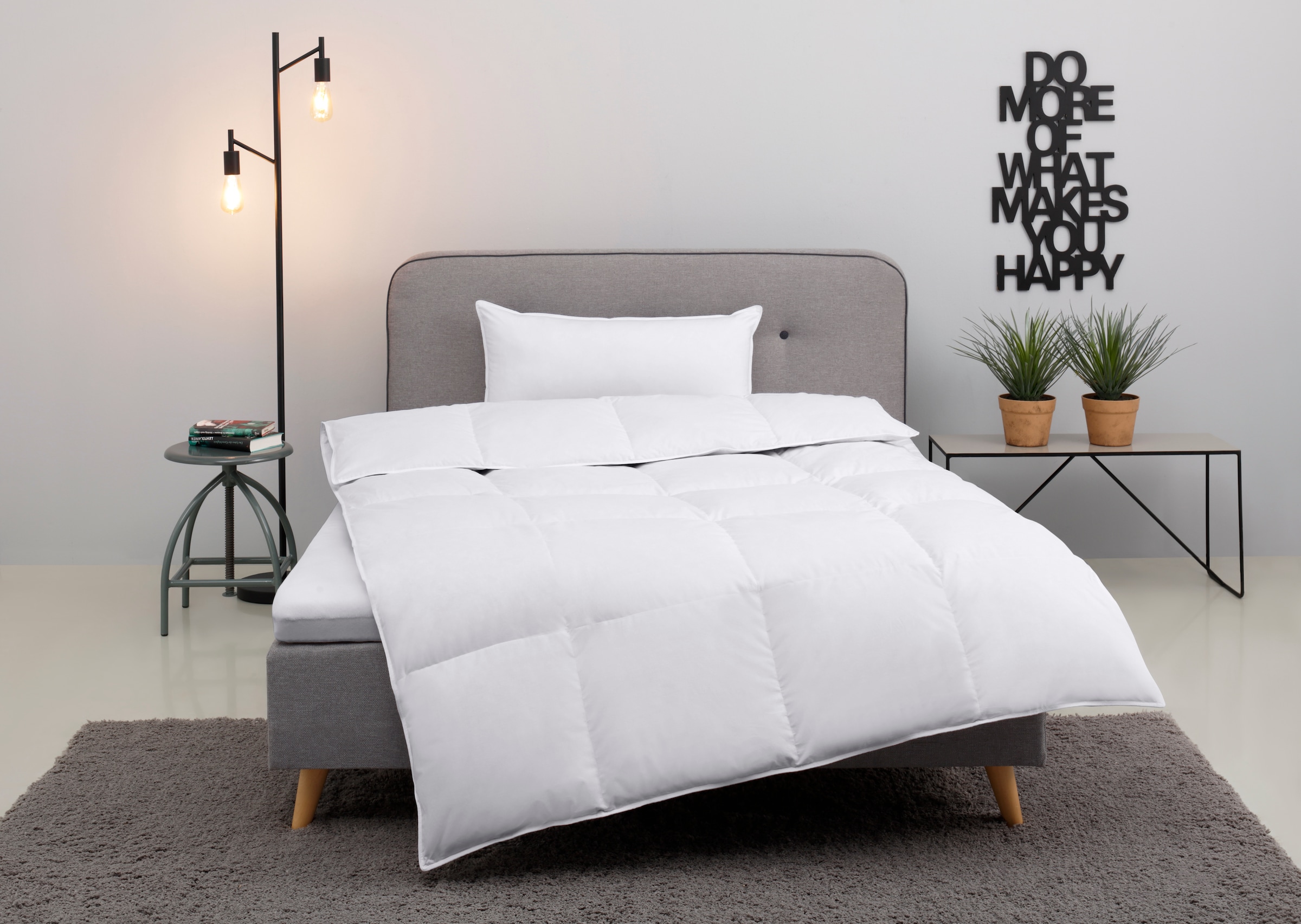 OTTO home Daunenbettdecke + Kopfkissen "Cavanelle Bettdecke 135x200 cm, 155 günstig online kaufen