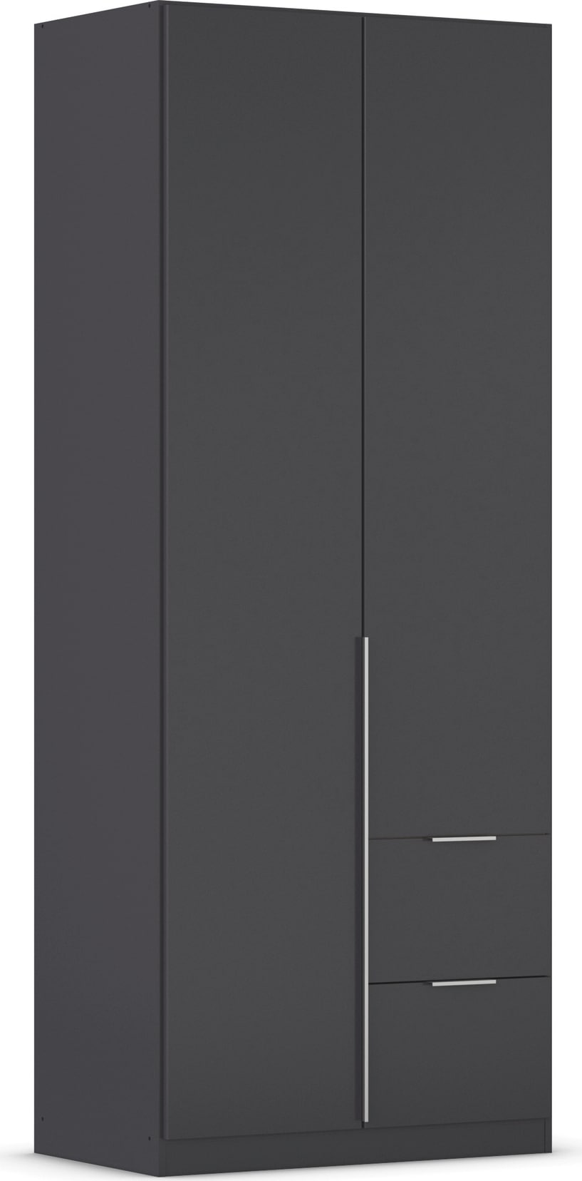 OTTO home Drehtürenschrank "Kleiderschrank Schrank Garderobe AGORDO mit Dekor- oder Hochglanzfront" in zwei Griff-Farben, Breite 91 cm, mit Außenschubkästen, Serie in 7 Breiten und 2 Höhen MADE IN GERMANY