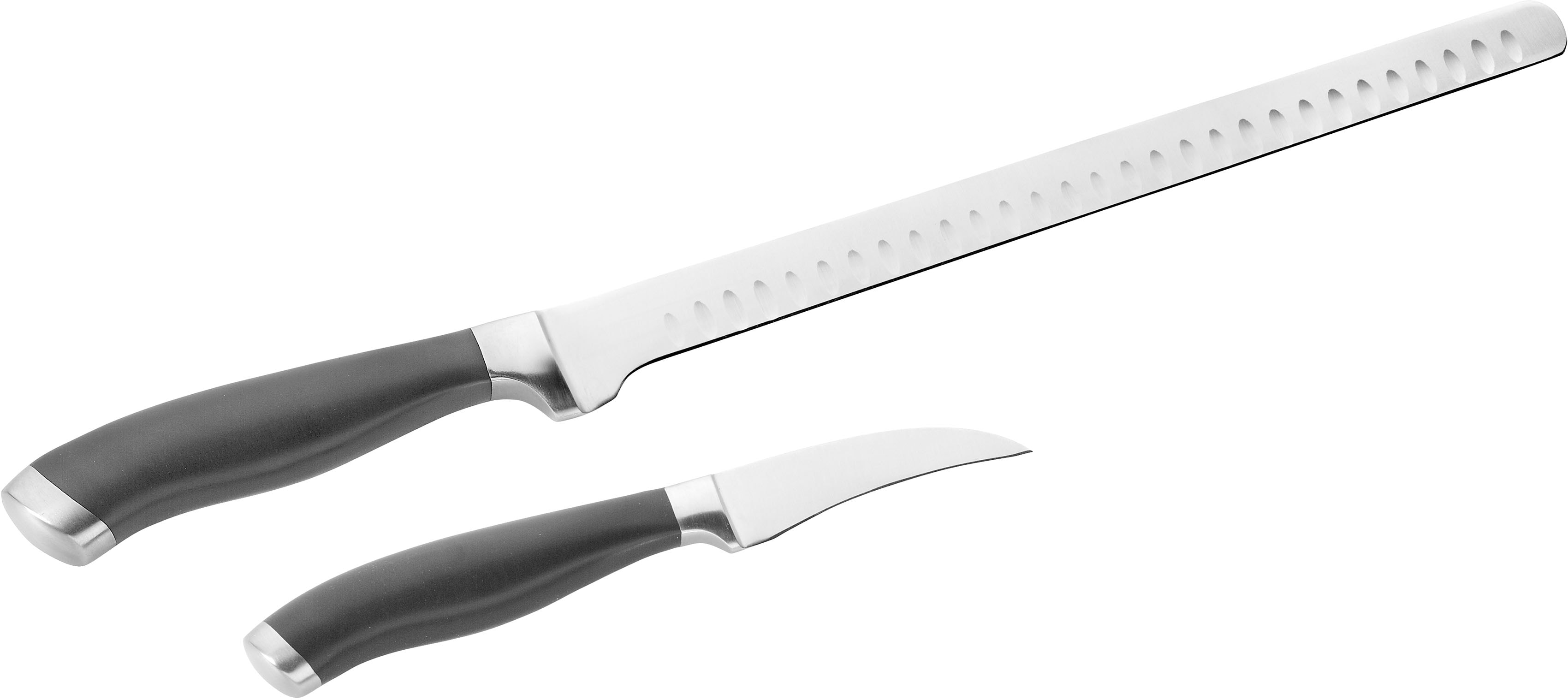 PINTINOX Messer-Set "Coltelli Professional", schwarz, Kochmesser-Sets, (Lachsmesser, Gemüsemesser), Edelstahl, spülmaschinengeeignet