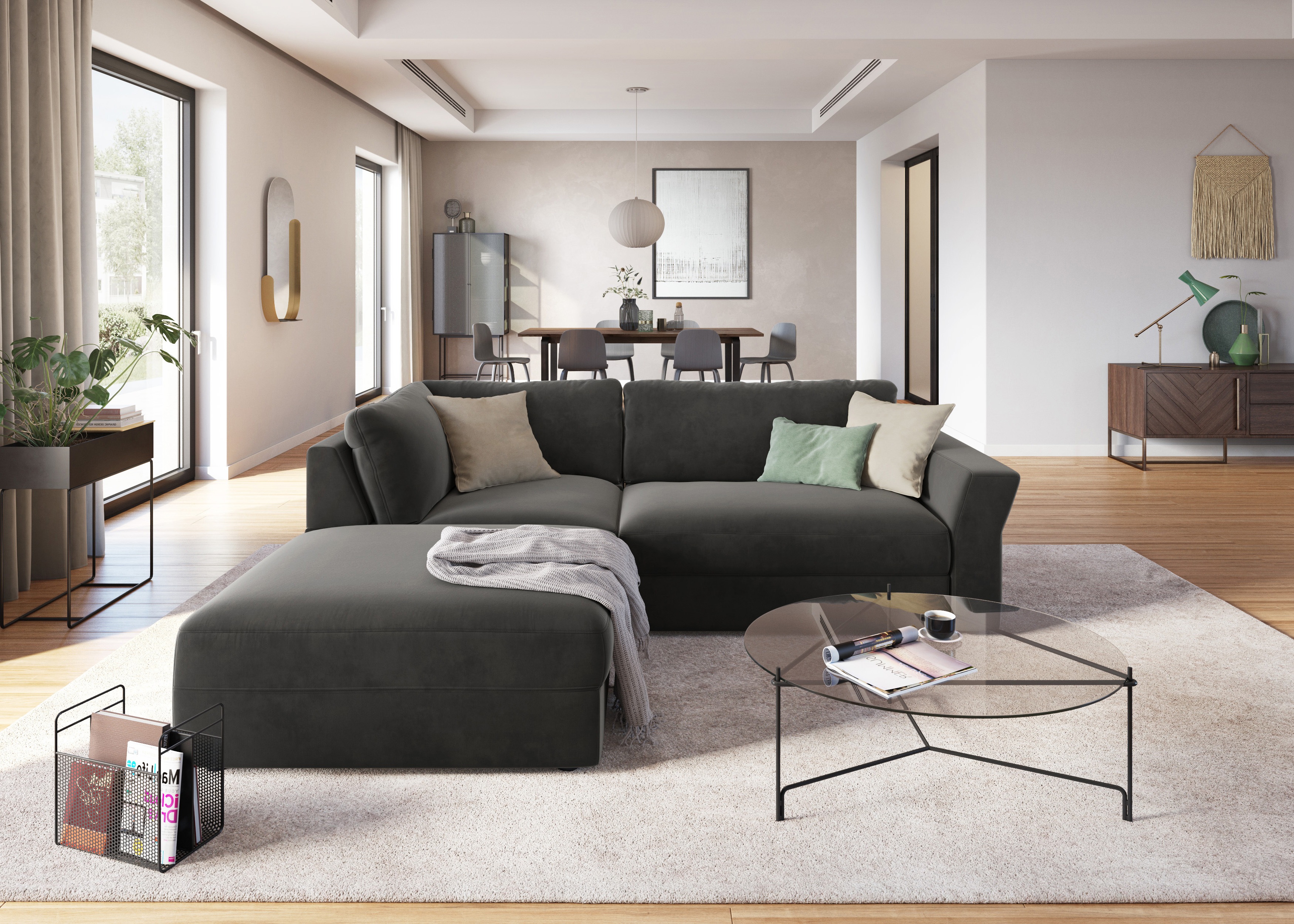 Thumbnail - sit&more Ecksofa "Cadabra L-Form" Breite 243 cm, inklusive Sitztiefenverstellung