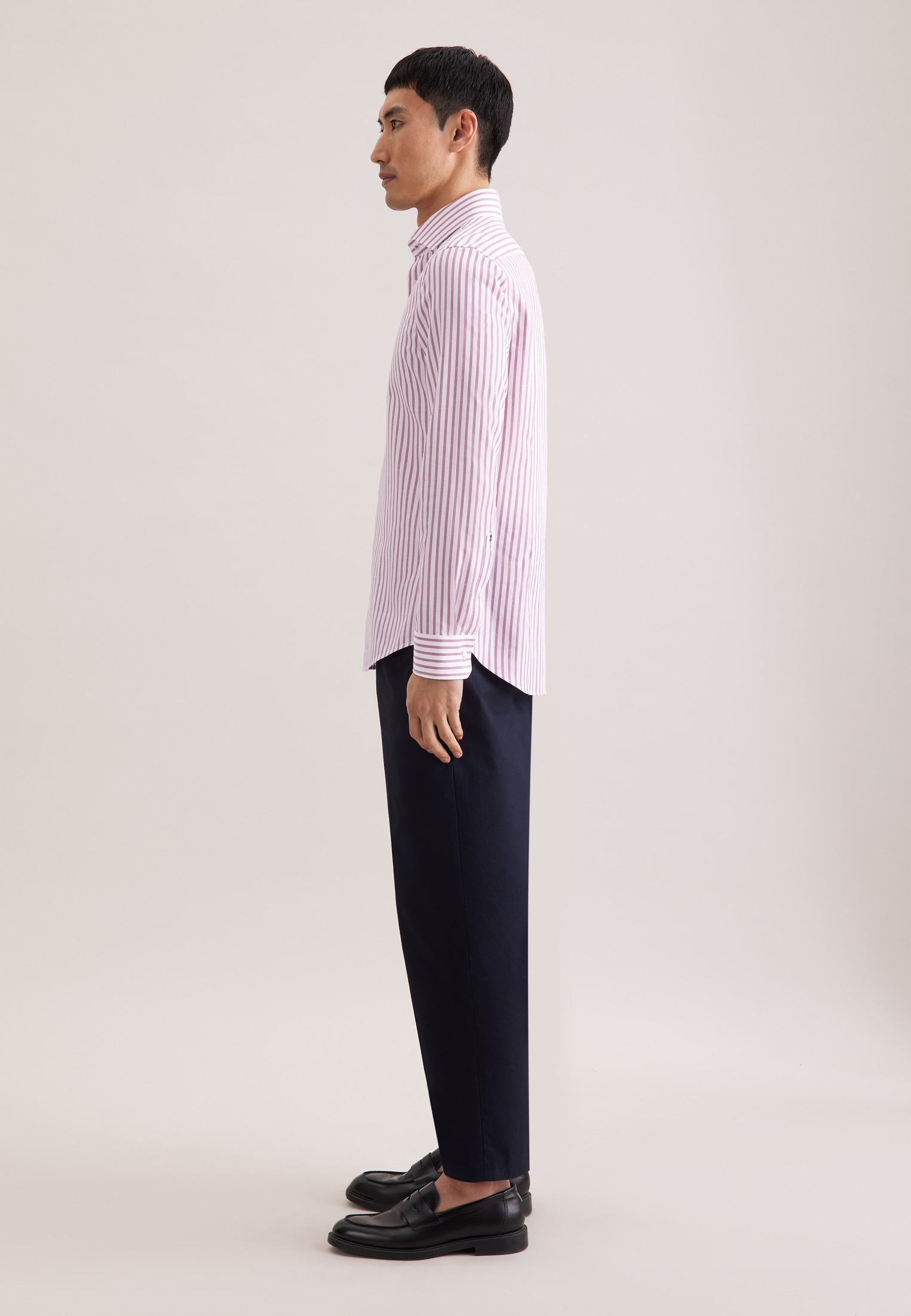 seidensticker Businesshemd »Schwarze Rose« Slim 1/1 Kentkragen Gestreift