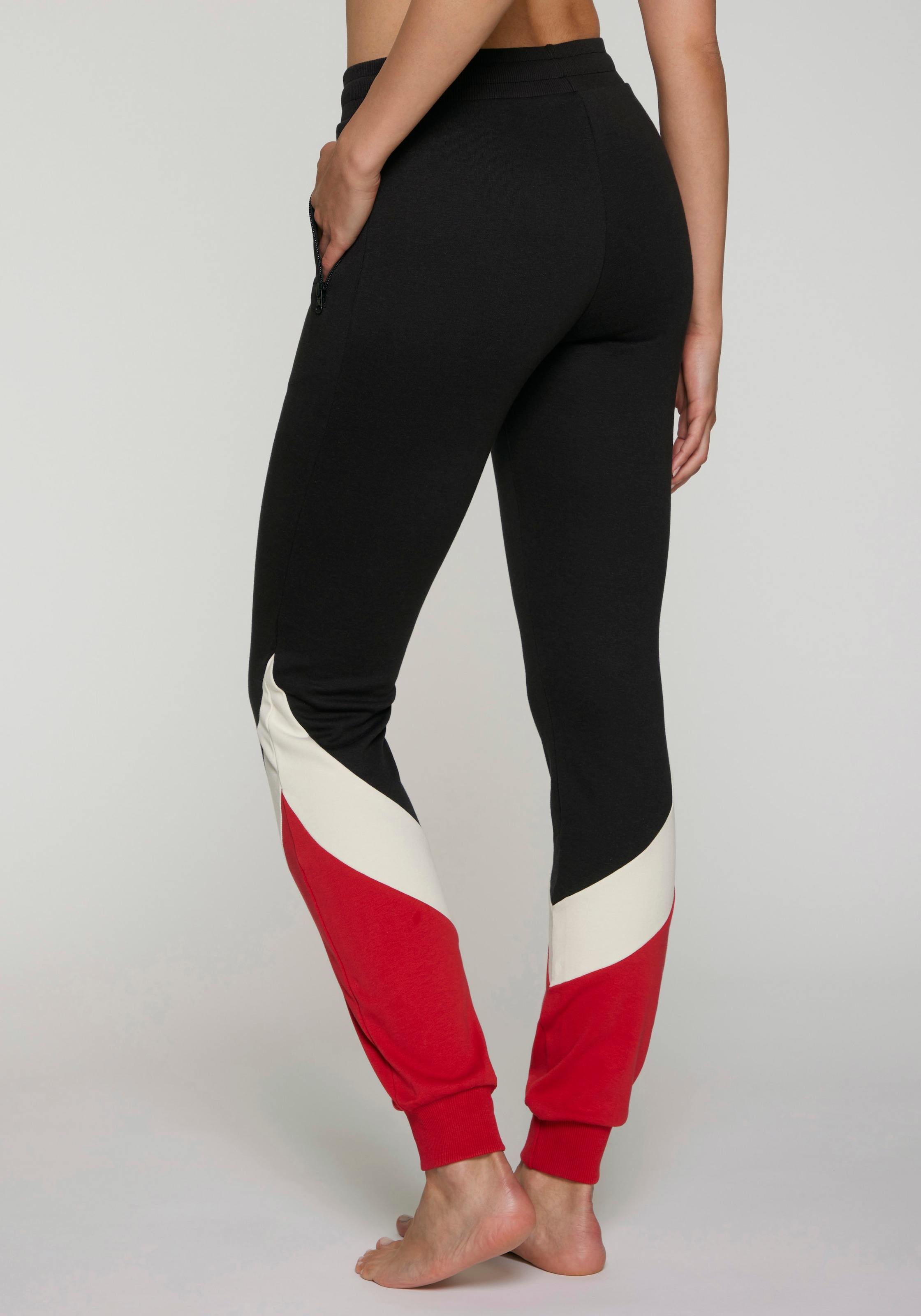 H.I.S Jogginghose  mit Colorblock Design