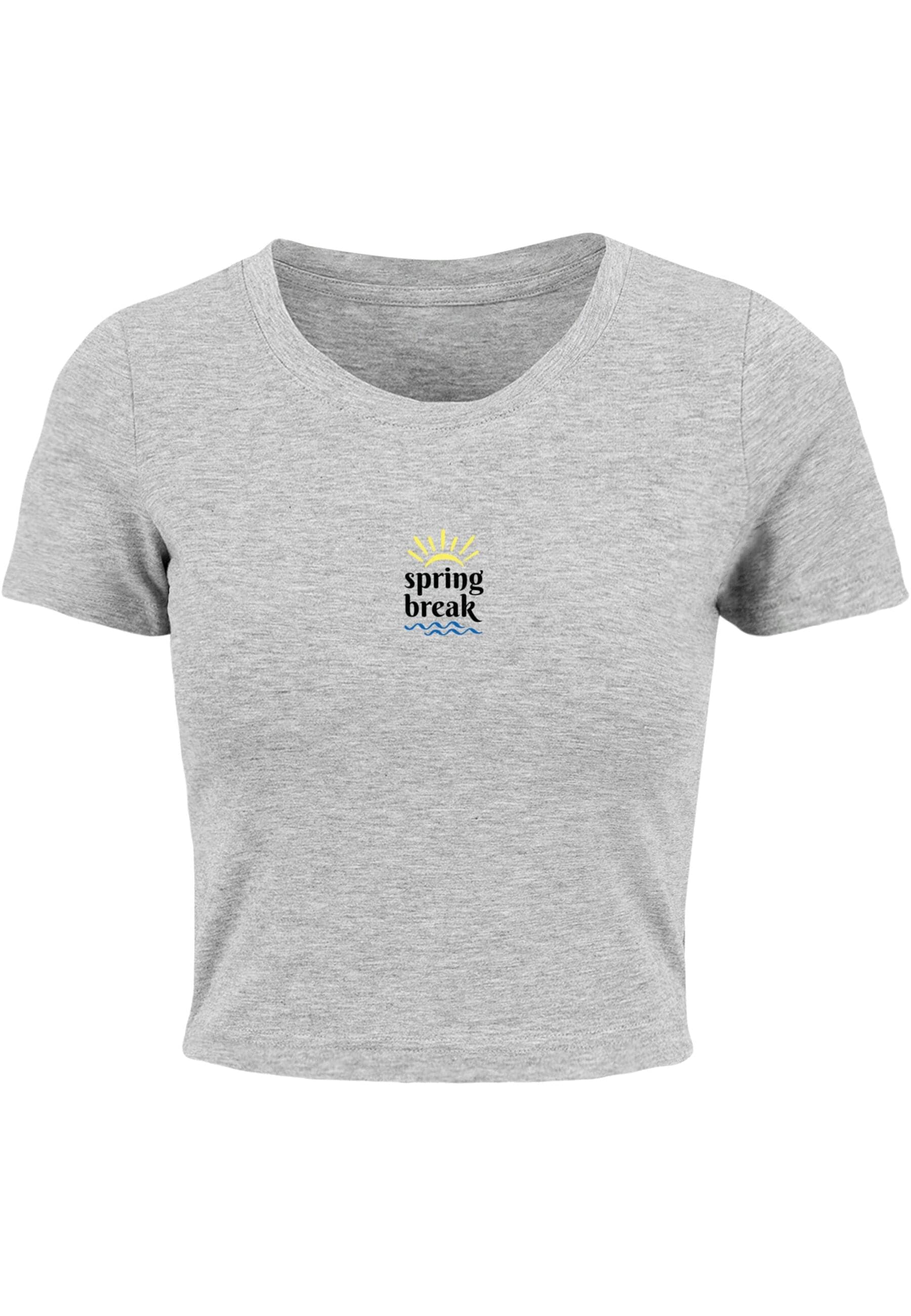 Merchcode T-Shirt "Merchcode Damen Ladies Spring break - Cropped Tee" günstig online kaufen