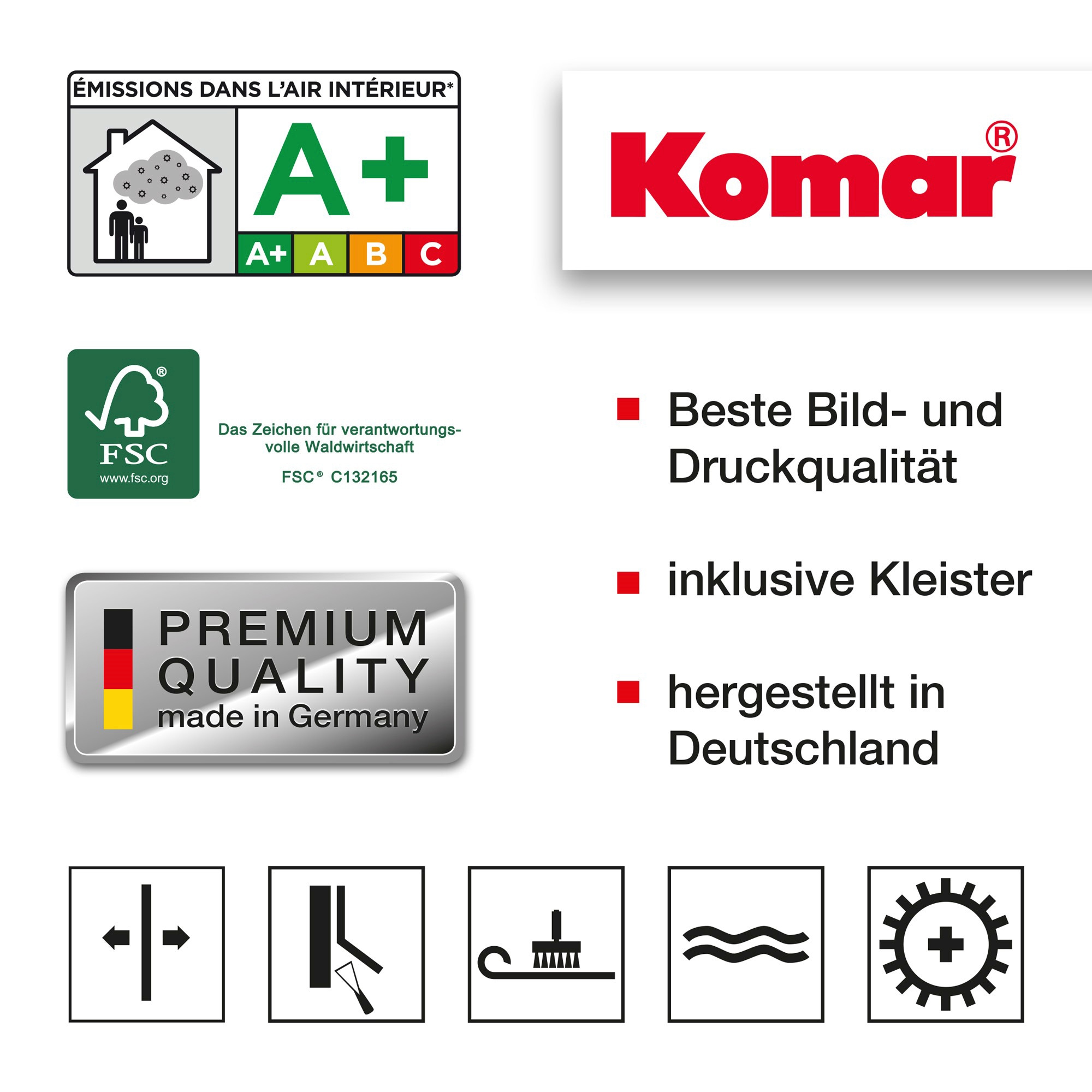 Komar Fototapete »Jungara - Größe 368 x 254 cm« bedruckt glatt Wohnzimmer, Schlafzimmer