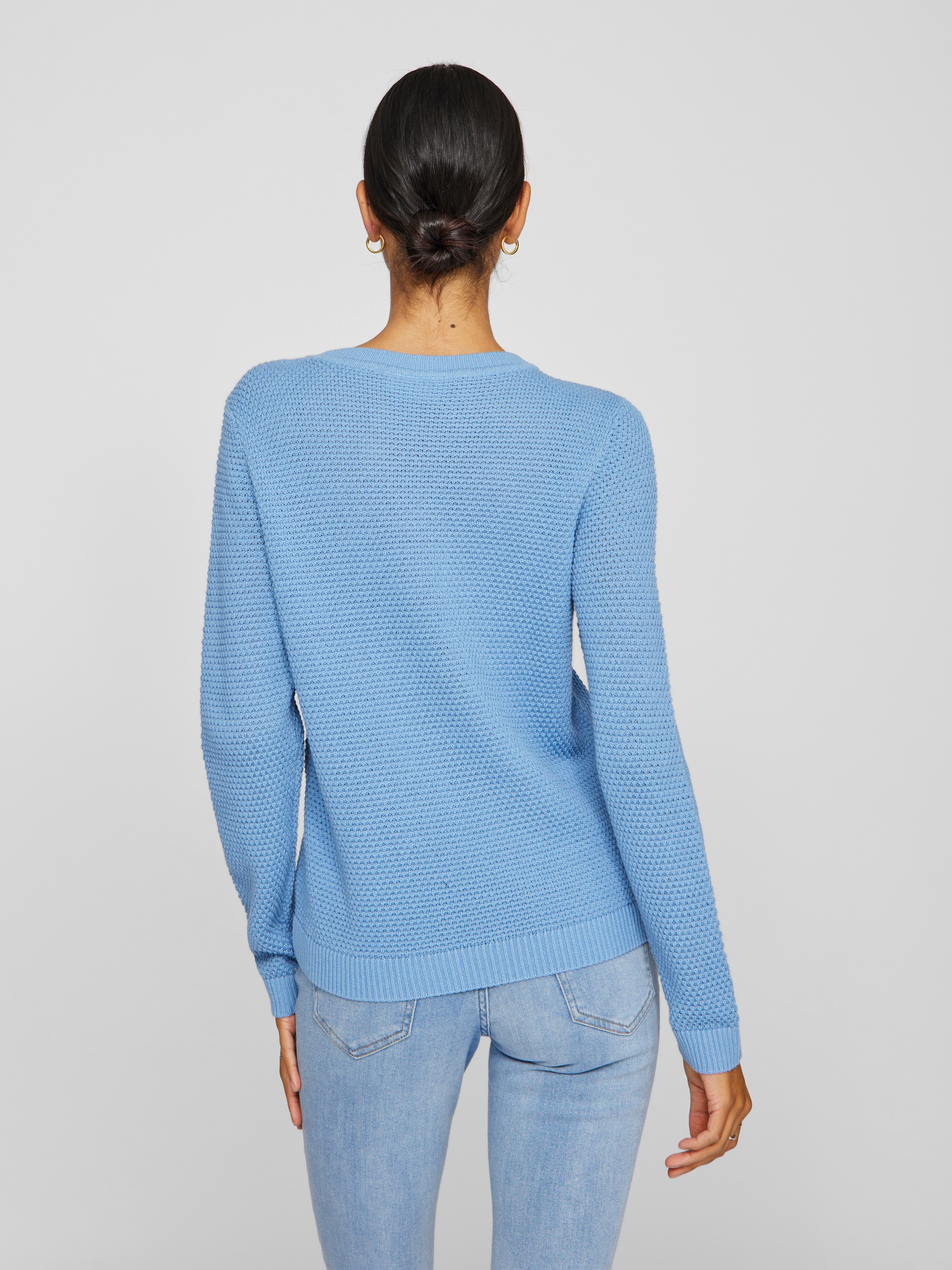 Vila Rundhalspullover »VIDALO O-NECK L/S KNIT TOP- NOOS«