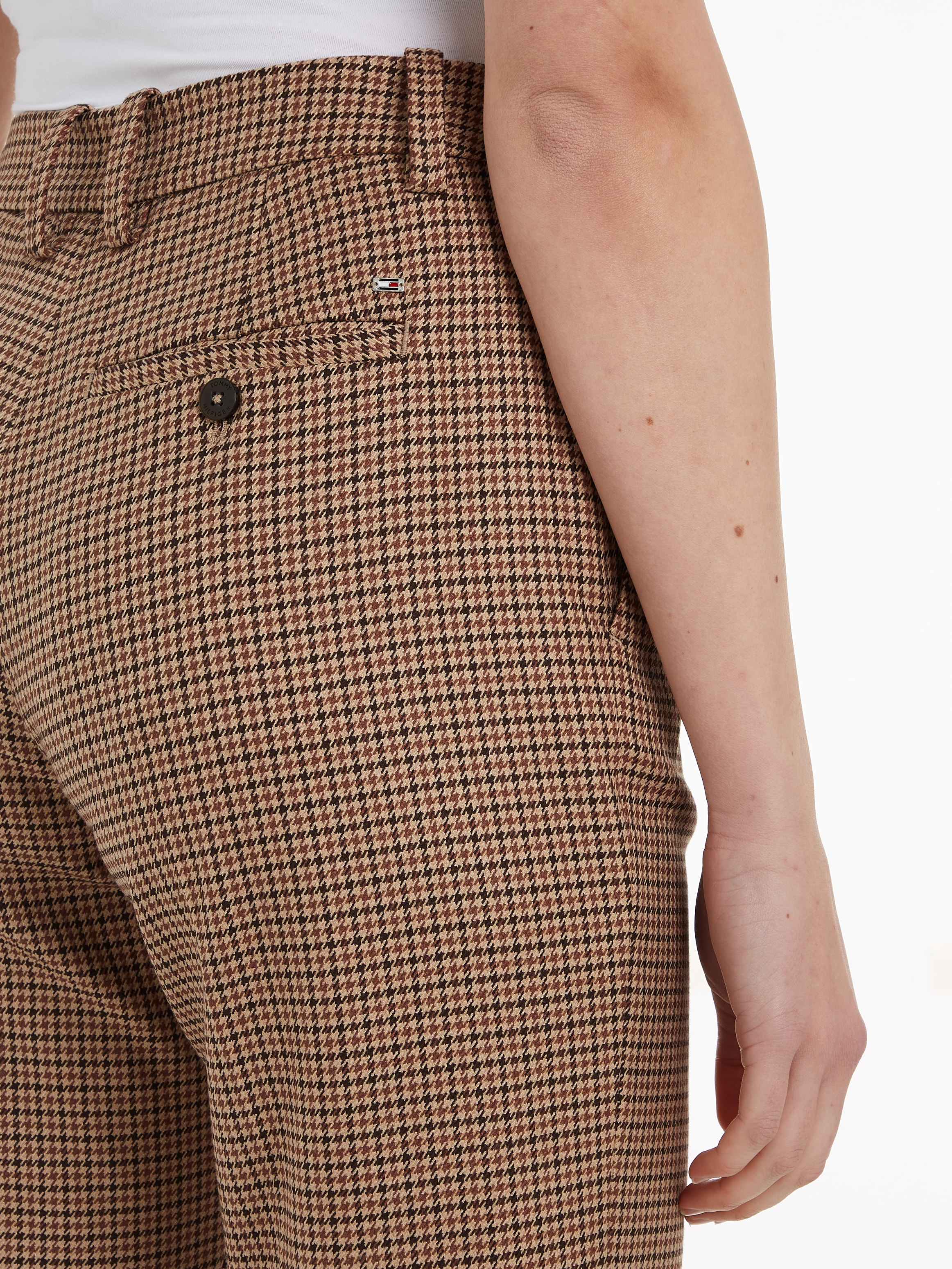 Tommy Hilfiger Webhose »CORE CHECK SLIM STRAIGHT PANT«, im Karodessin