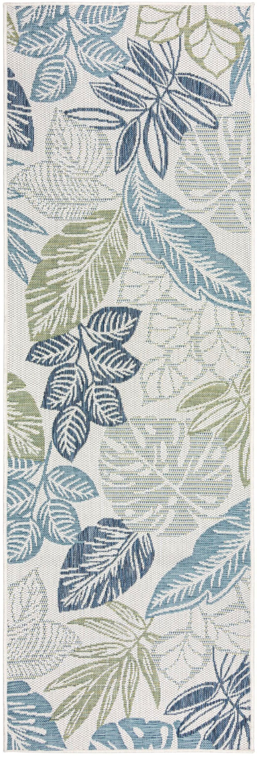 FLAIR RUGS Teppich »Bella Leaf«, rechteckig, 4 mm Höhe, Bella Leaf Indoor Outdoor-Teppichbodenläufer
