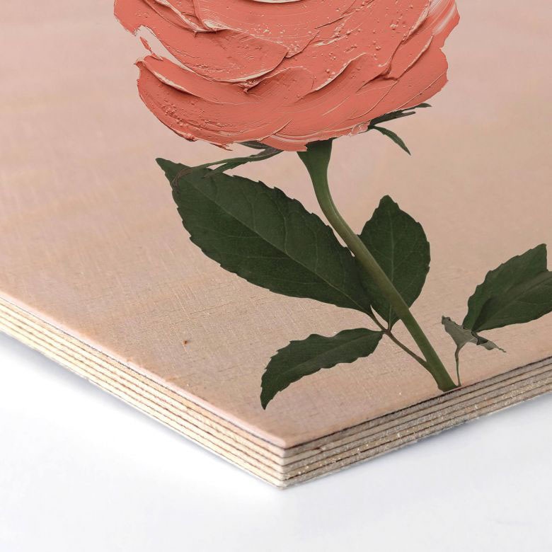 Wall-Art Holzbild »Geometrisches Holzbild Rosen«, (1 St.) kaufen | BAUR