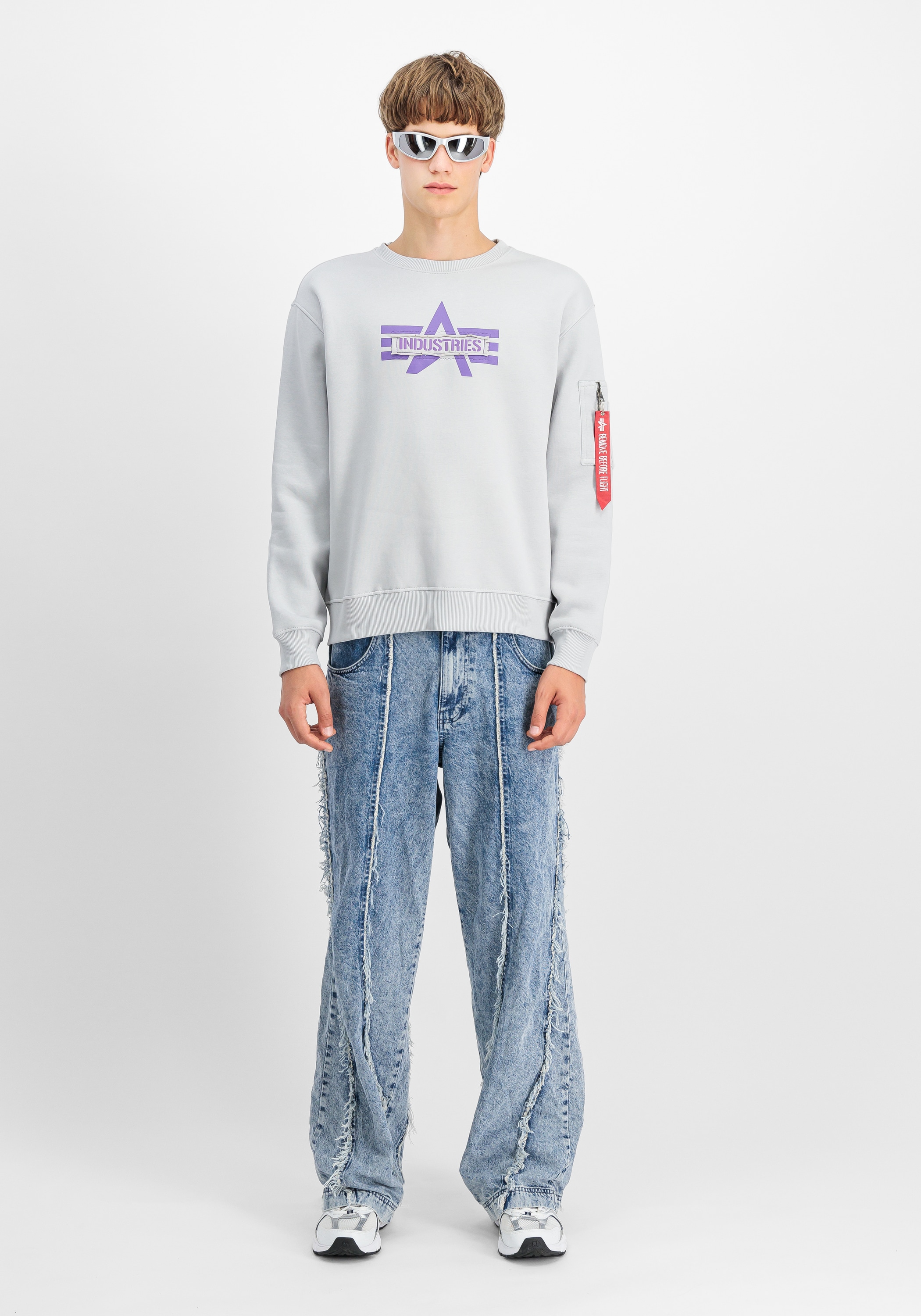Alpha Industries Sweater »Alpha Industries Men - Sweatshirts Logo Edge Sweatshirt«