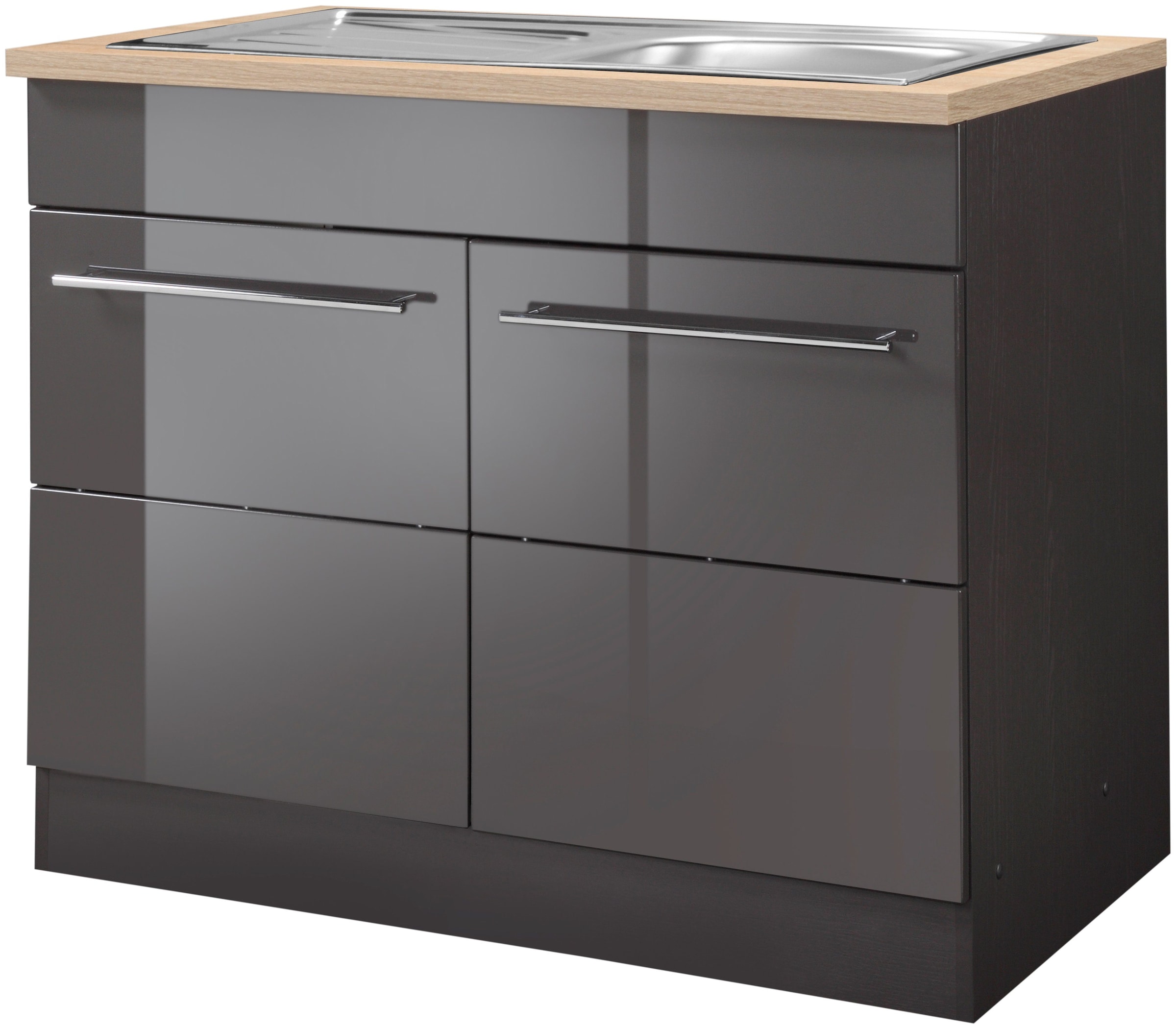 Spülenschrank »KS-Wien«, Breite 100 cm, inkl. Einbauspüle