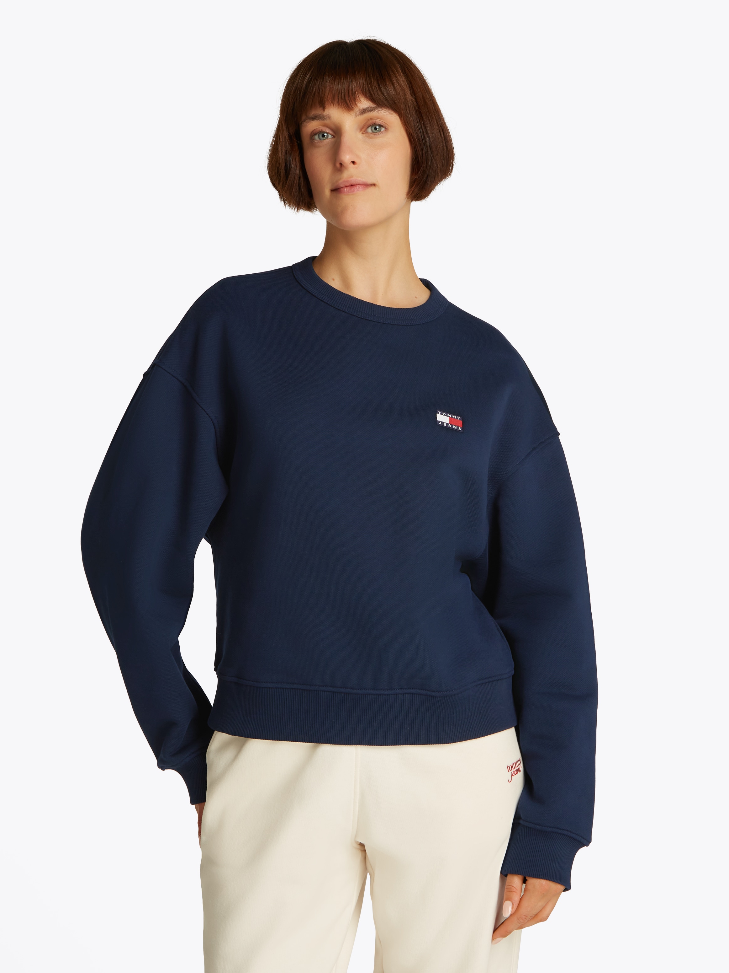 Tommy Jeans Sweatshirt "TJW BXY BADGE CREW", mit Logo-Badge günstig online kaufen