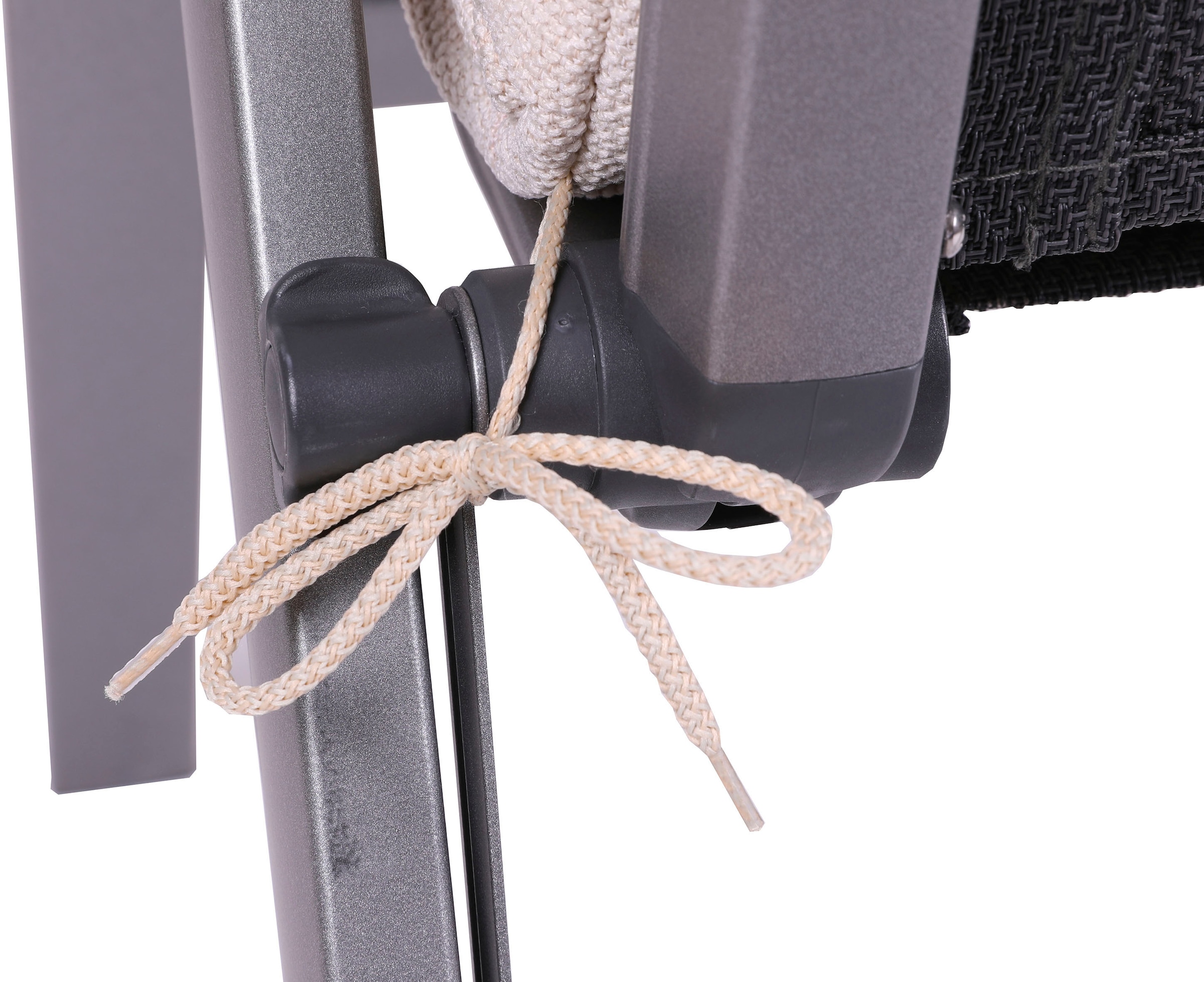 GO-DE Hochlehnerauflage Uni Bouclé natur - Maße BxLxH ca.: 50 cm x 120 cm x 7 cm