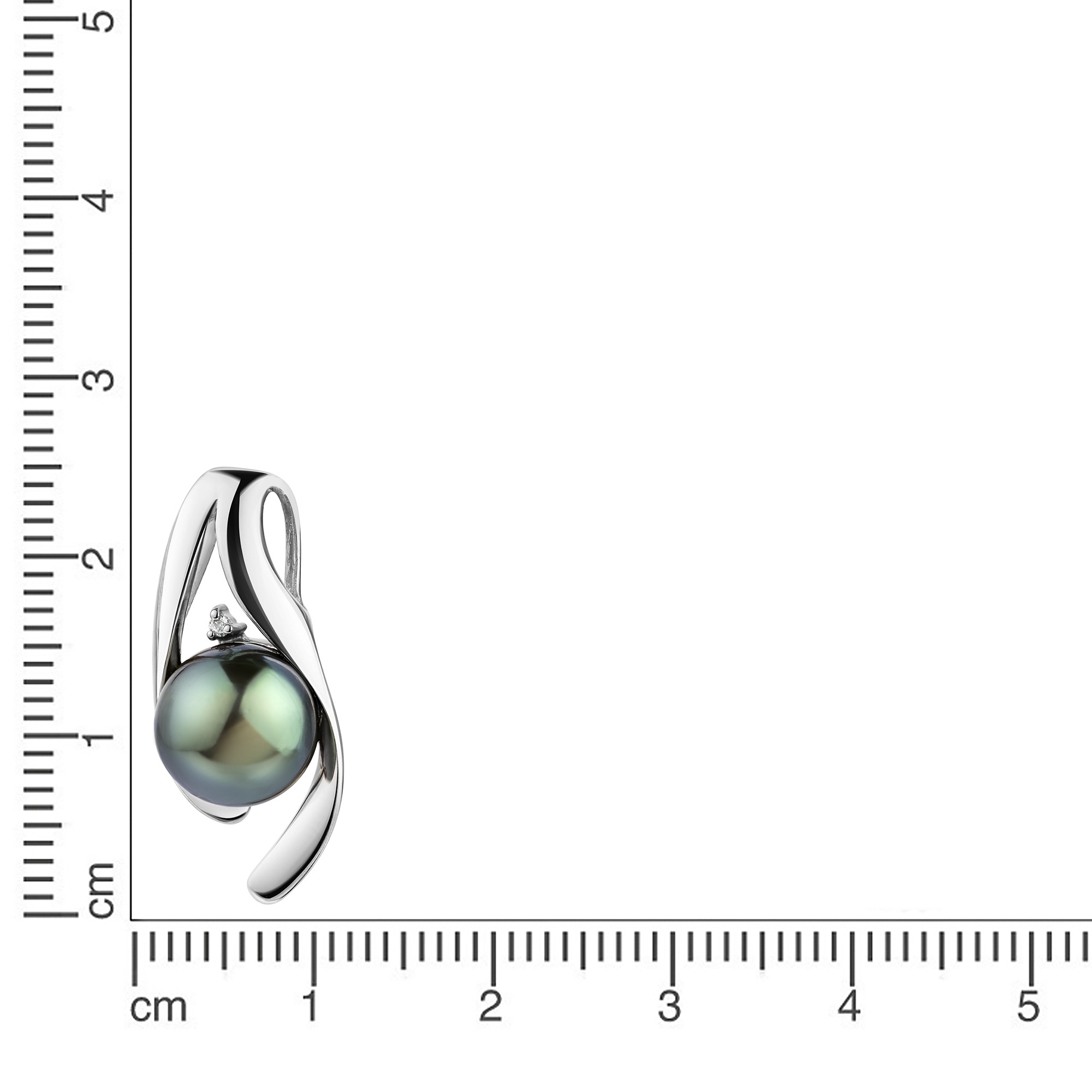 Diamonds by Ellen K. Kettenanhänger »585/- Weißgold glanz Tahitiperle und Diamant«