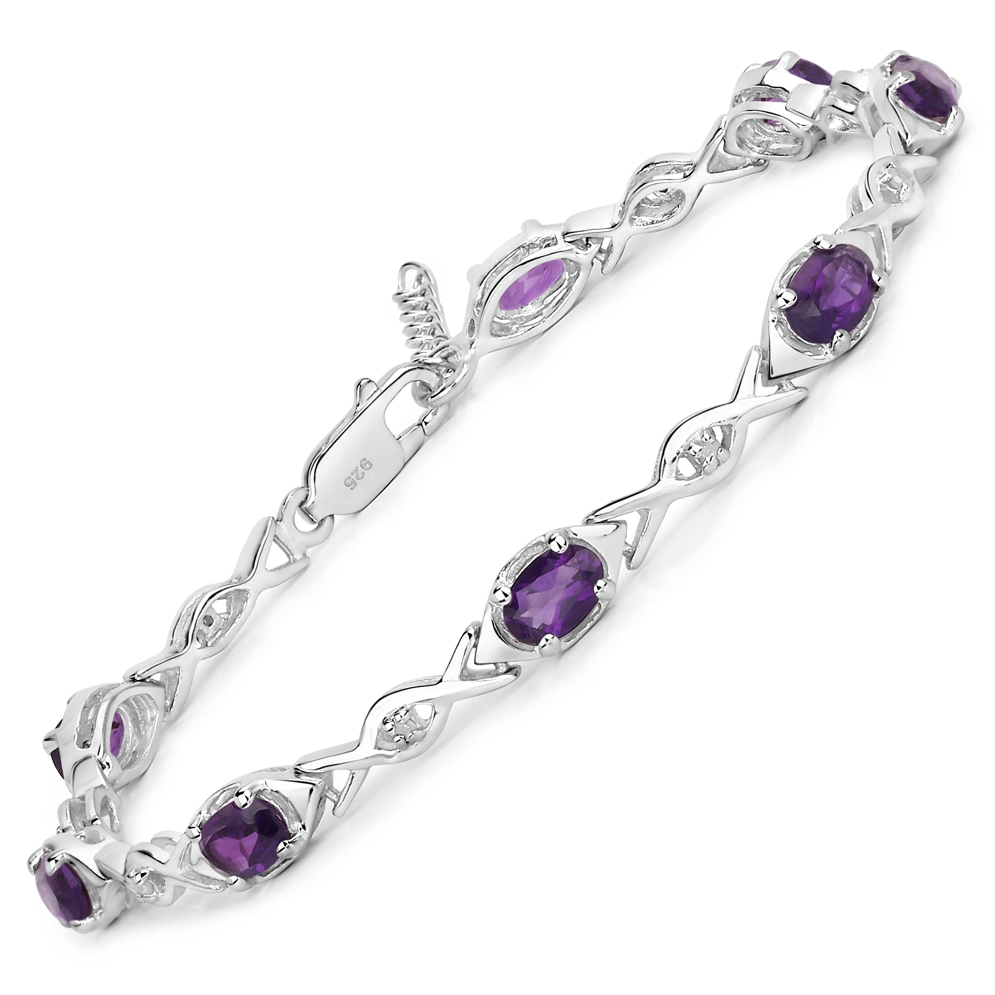 Amethyst für Armband Jewels Vira Glänzend | »925-Sterling rhodiniert bestellen Silber BAUR lila«