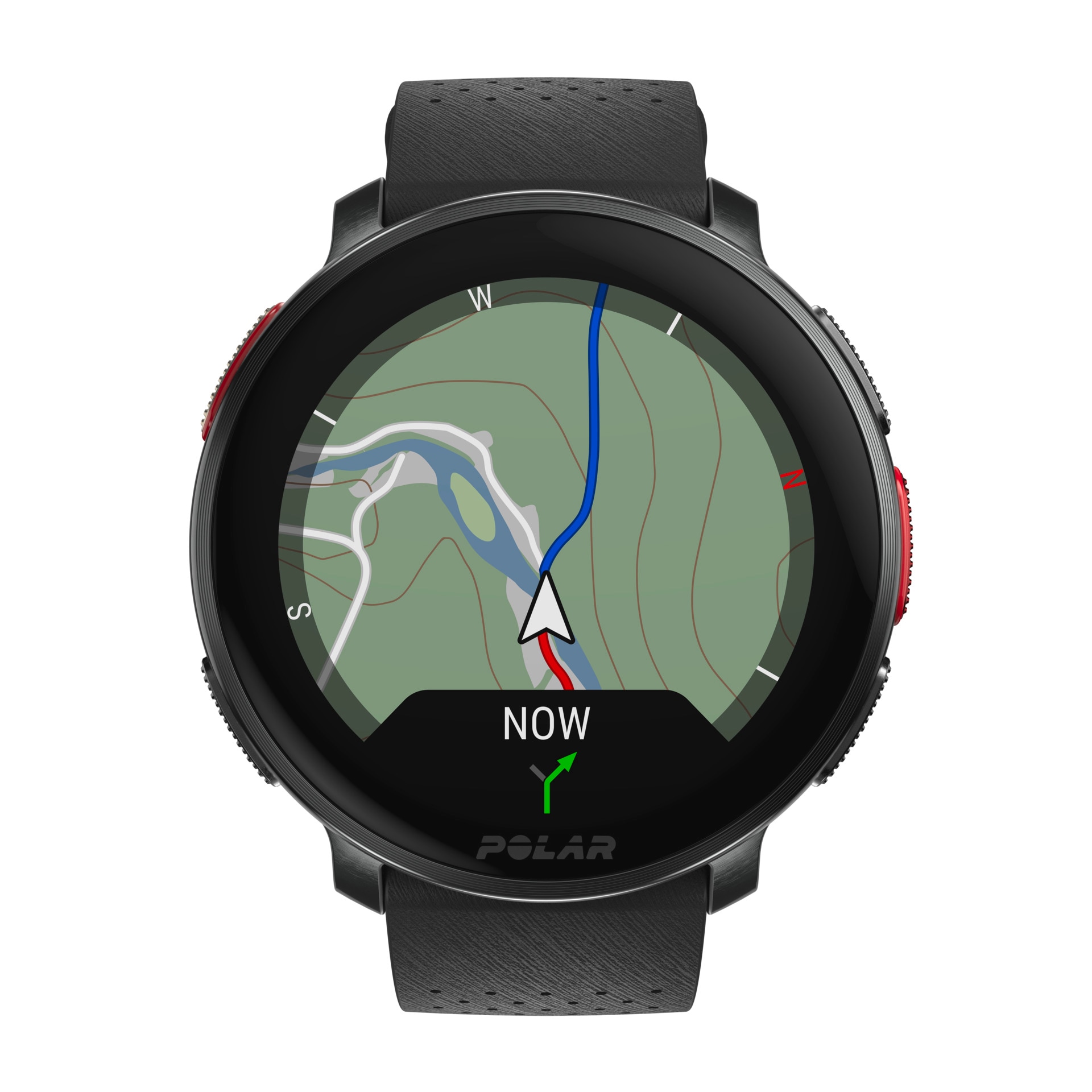 Polar Smartwatch »VANTAGE V3«, (3,5 cm / 1,39 Zoll), 32 GB, Premium-Multisportuhr Silikon-Armband S-L)