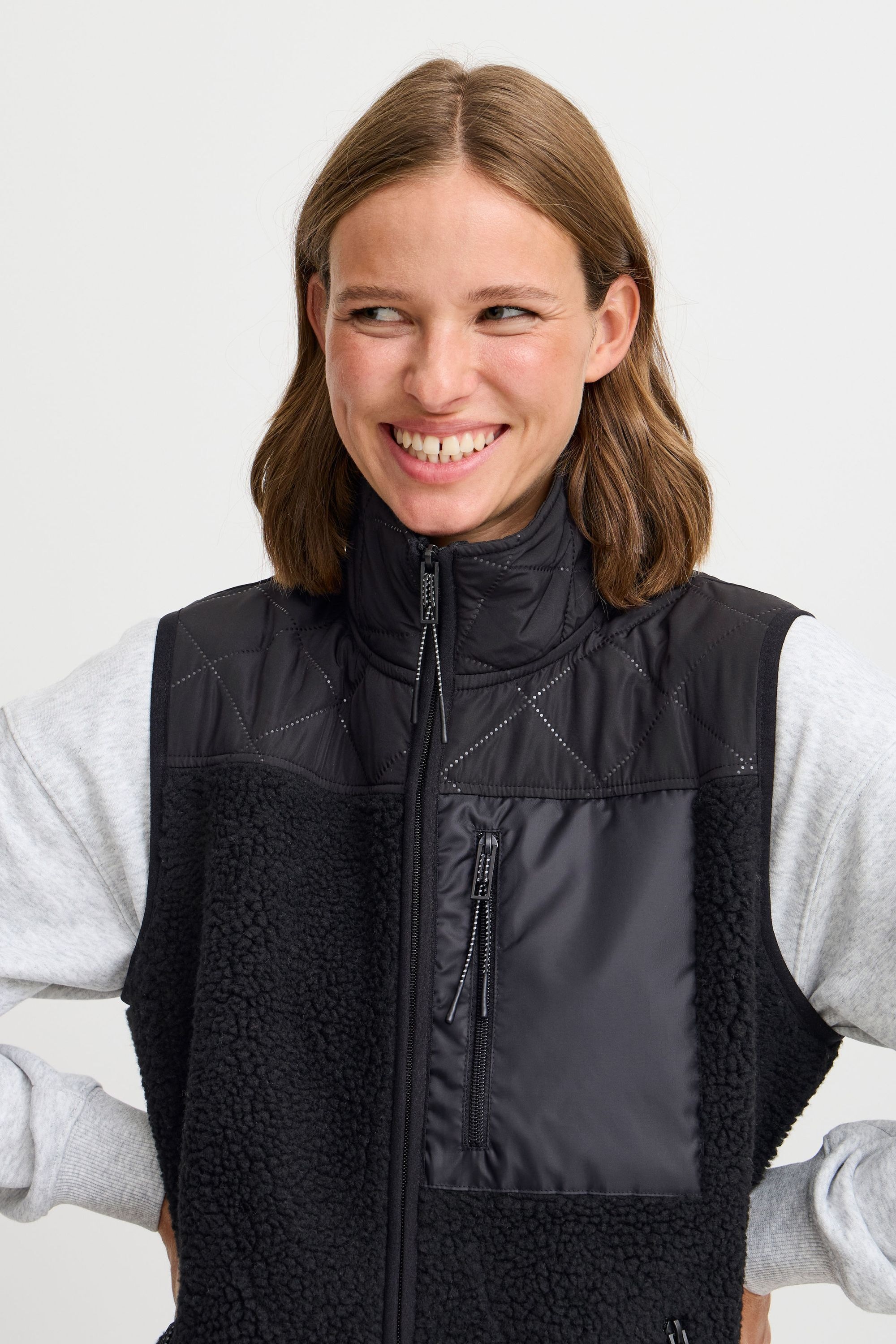 TheJoggConcept Fleeceweste »Fleeceweste JCBERRI WAISTCOAT 6«, (1 tlg.)