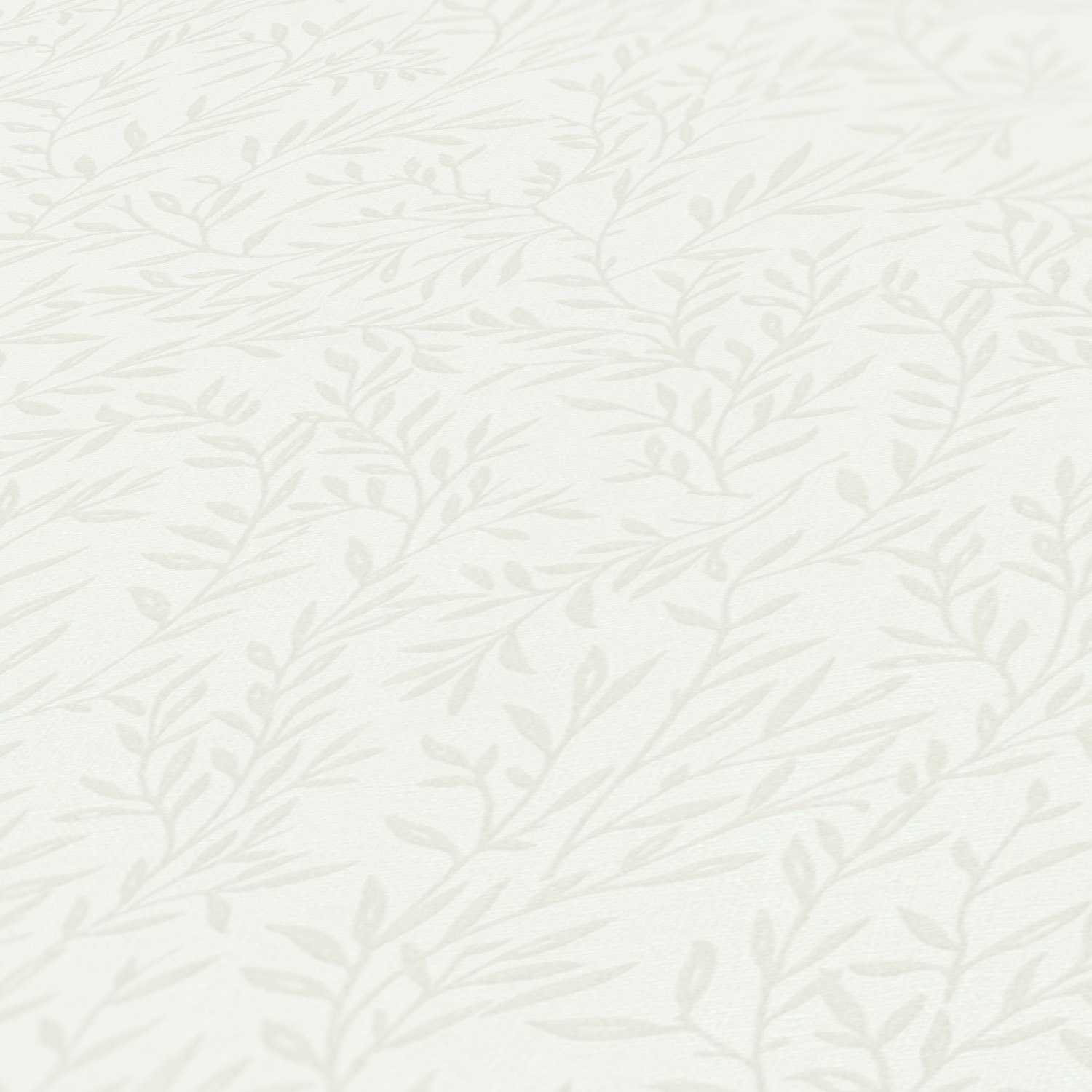 A.S. Création Vliestapete »Landhaustapete Floral«, matt-gemustert-neutral, Natur-Tapete mit Blätterranke Tapeten Wohnzimmer Schlafzimmer Küche