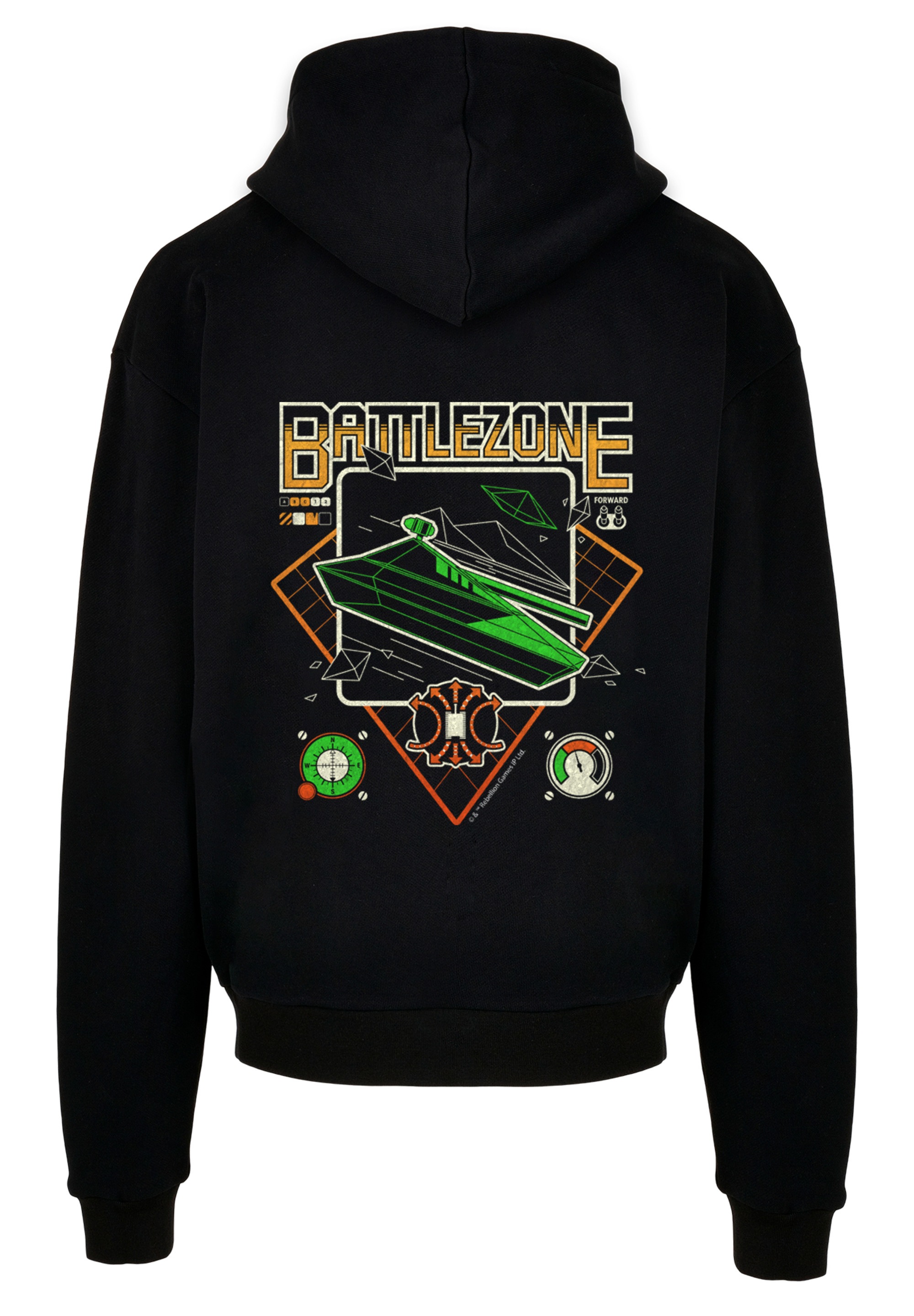 F4NT4STIC Kapuzenpullover »BATTLEZONE RETRO ARCADE SEVENSQUARED«, Print