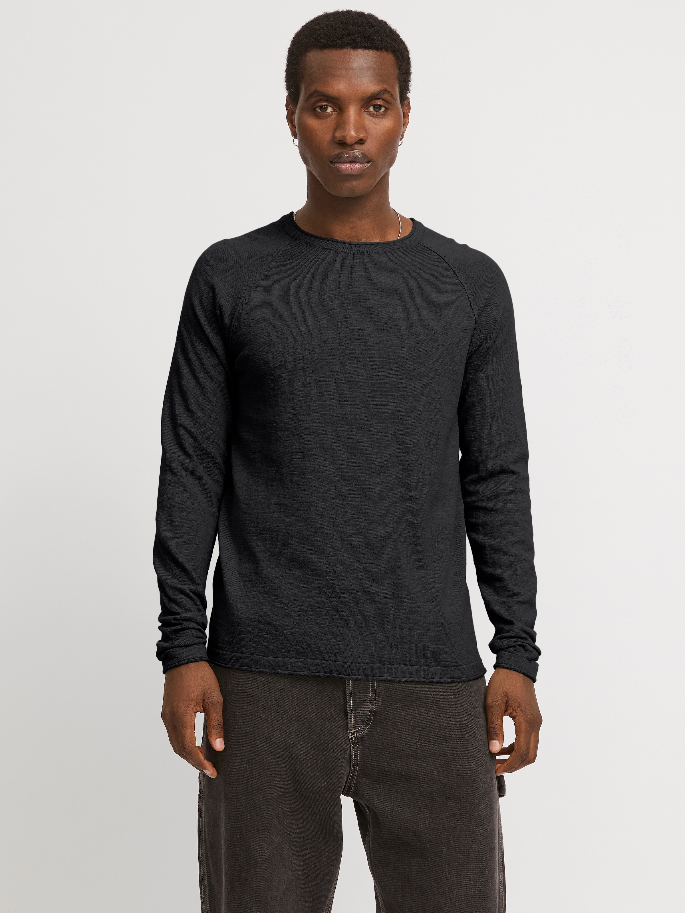 Jack & Jones Rundhalspullover "JJEBREEZE KNIT CREW NECK SN", mit Rundhalsau günstig online kaufen