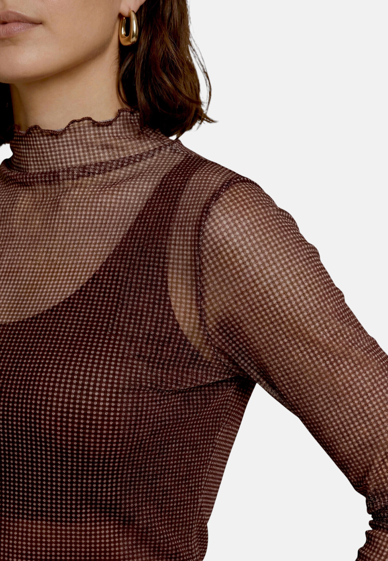 Zero Kurzarmshirt »Damen mit Muster« 1 Material