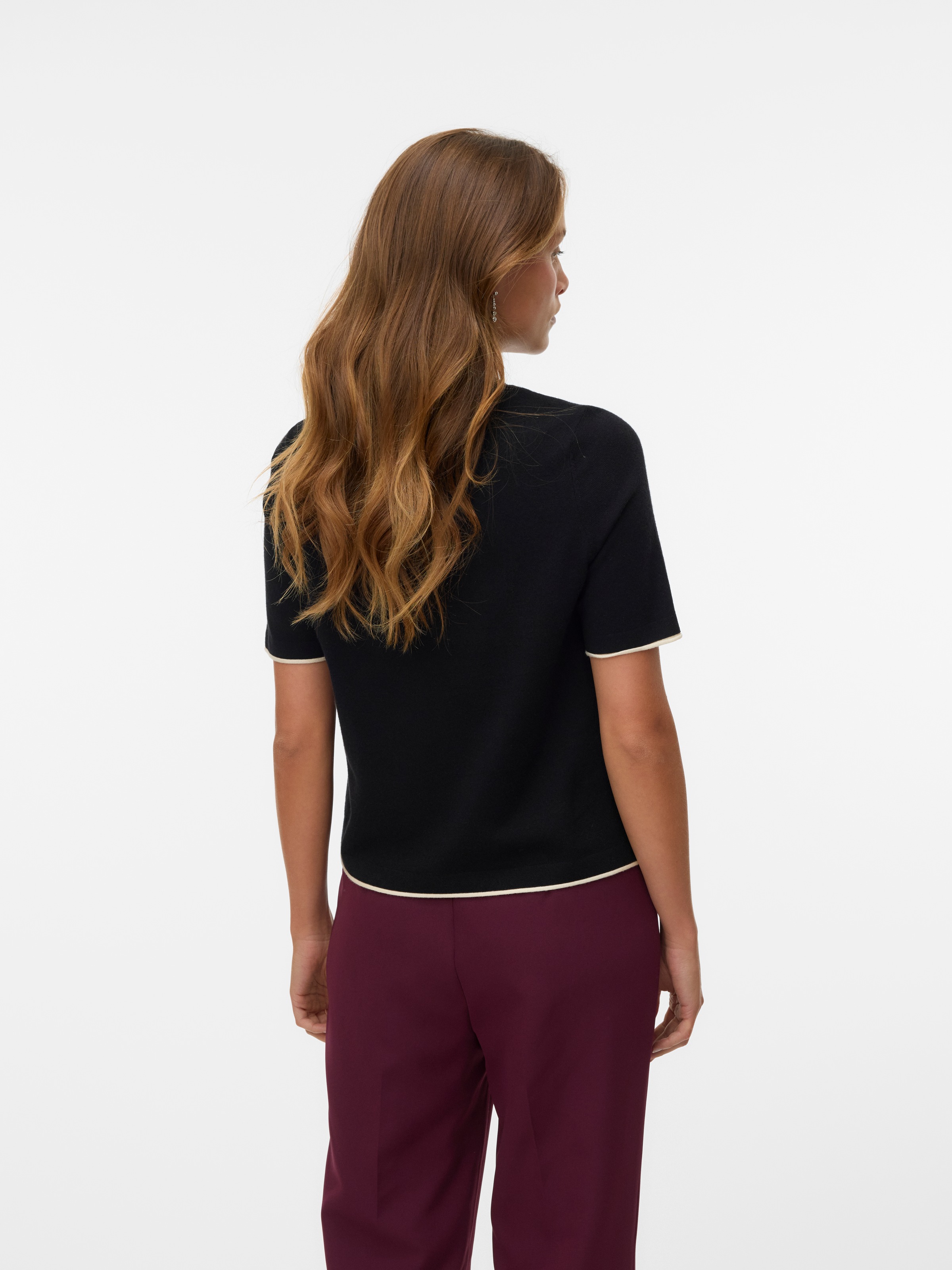 Vero Moda Kurzarmpullover "VMBREEZE SS O-NECK PULLOVER BOO" günstig online kaufen