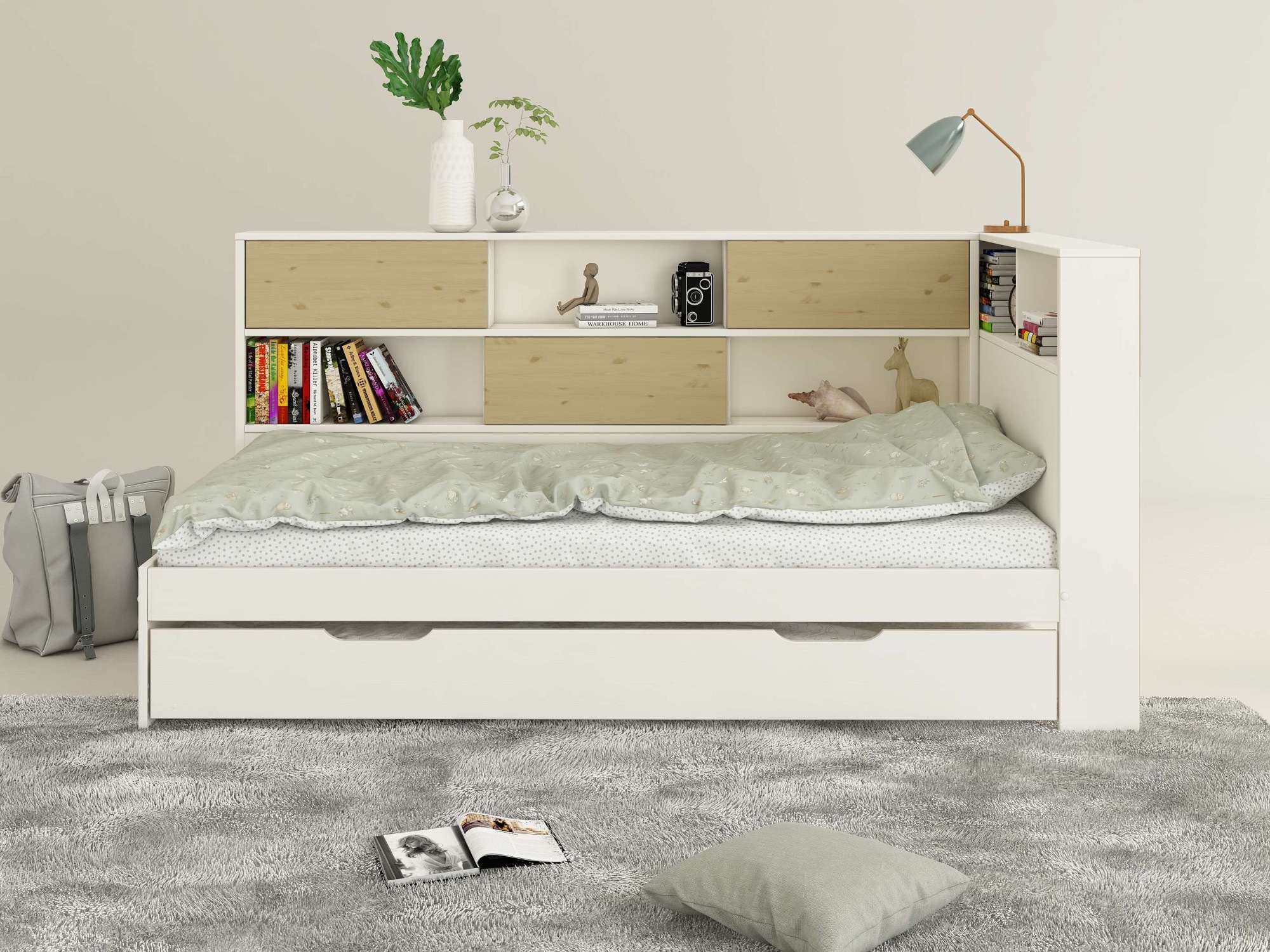 OTTO home Stauraumbett "Amance, Kopfteil beidseitig montierbar, stabil und günstig online kaufen