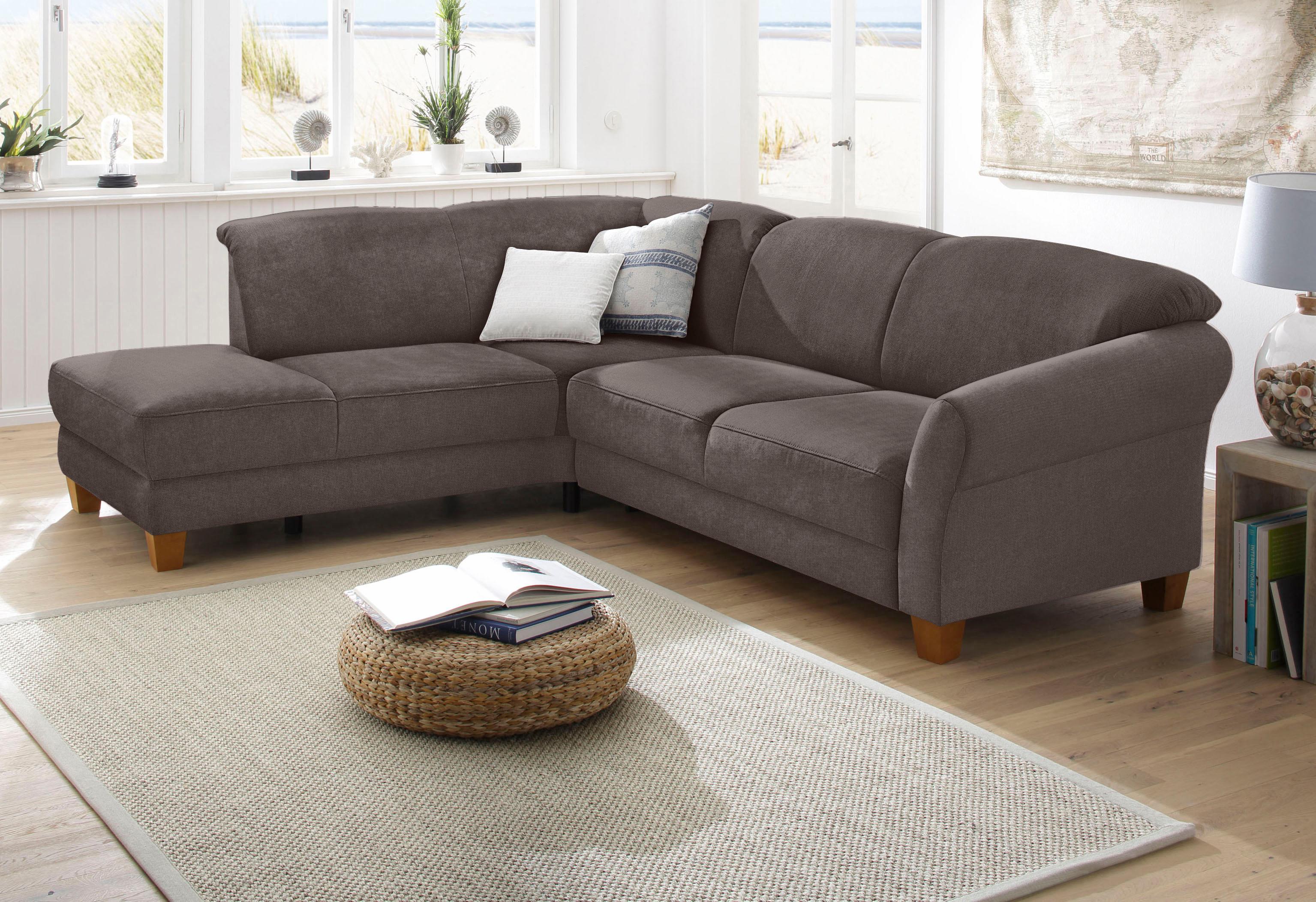OTTO home Ecksofa "Gotland L-Form" wahlweise mit Sitztiefenverstellung + Bettkasten