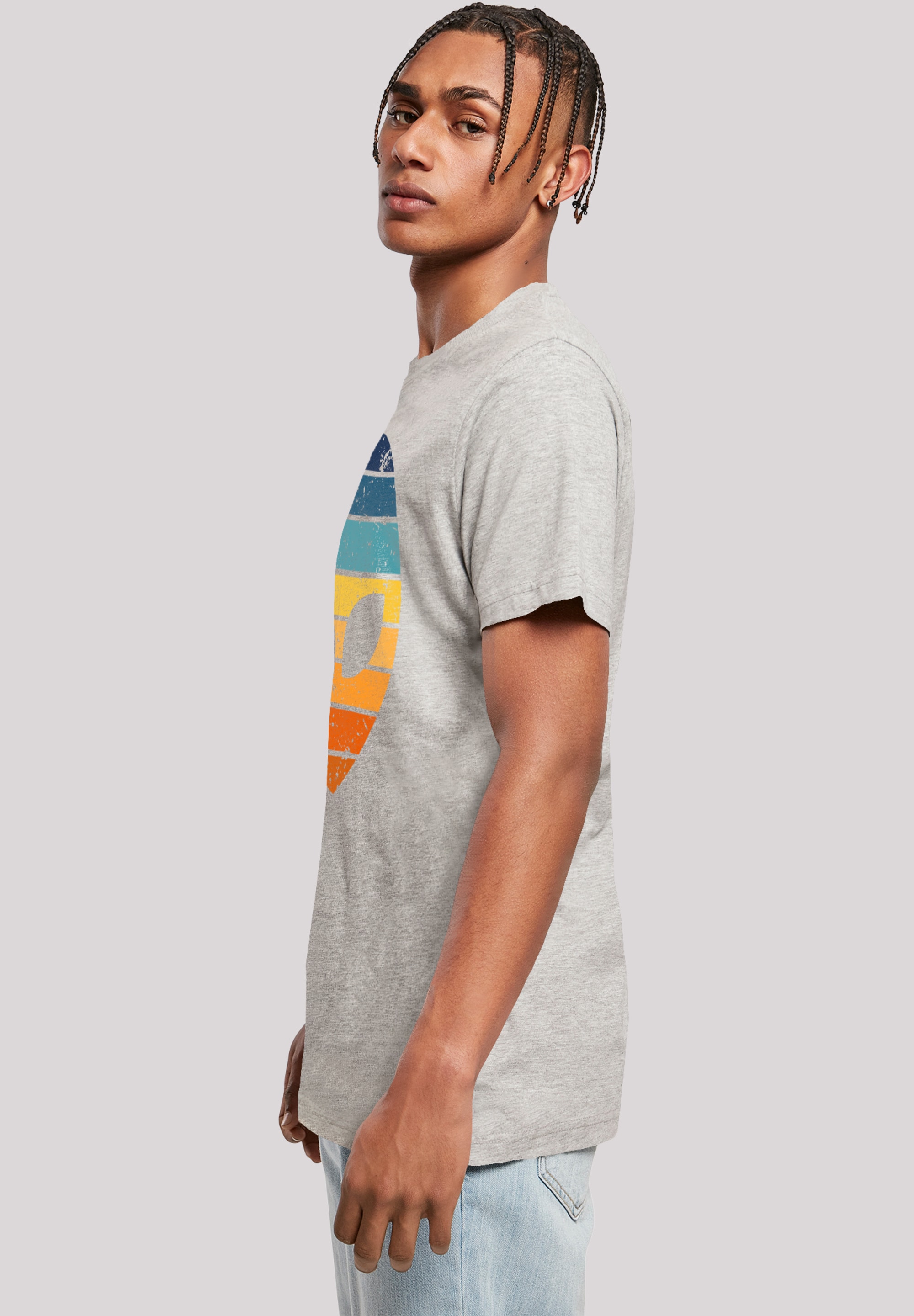 F4NT4STIC T-Shirt »Alien Sonnenuntergang Retro«, Premium Qualität