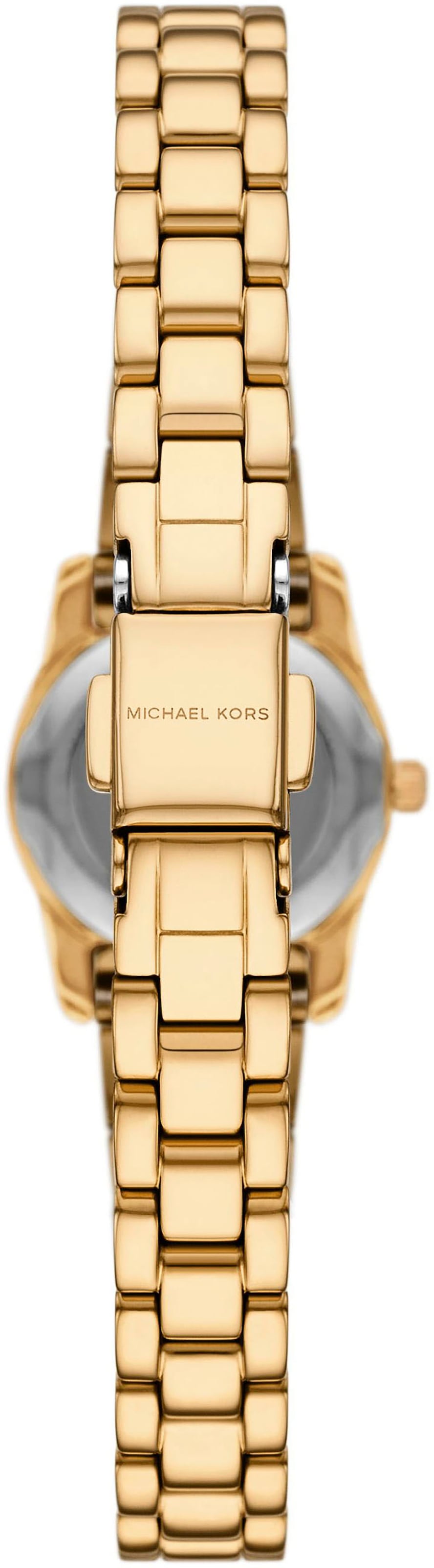 MICHAEL KORS Quarzuhr »MICRO PETITE LEXINGTON« Armbanduhr, Damenuhr, Edelstahlarmband, analog, Glassteine
