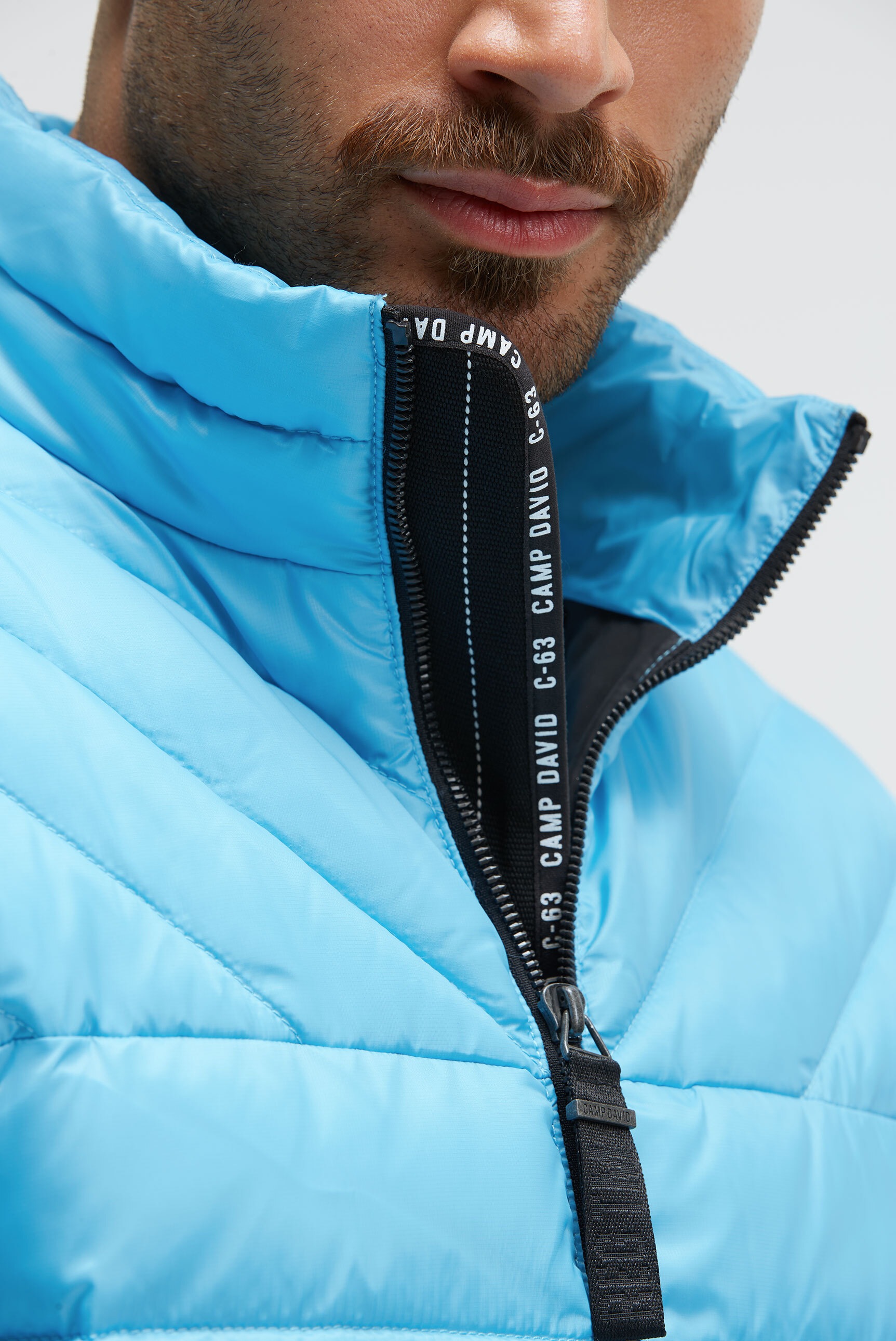 CAMP DAVID Outdoorjacke, ohne Kapuze, mit Windfangleiste