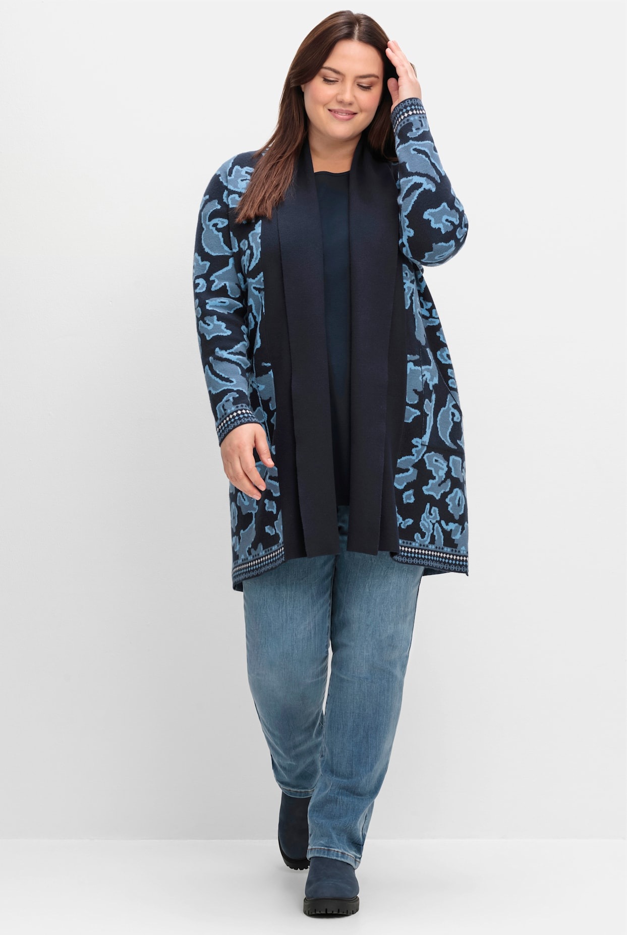 Sheego Longstrickjacke günstig online kaufen