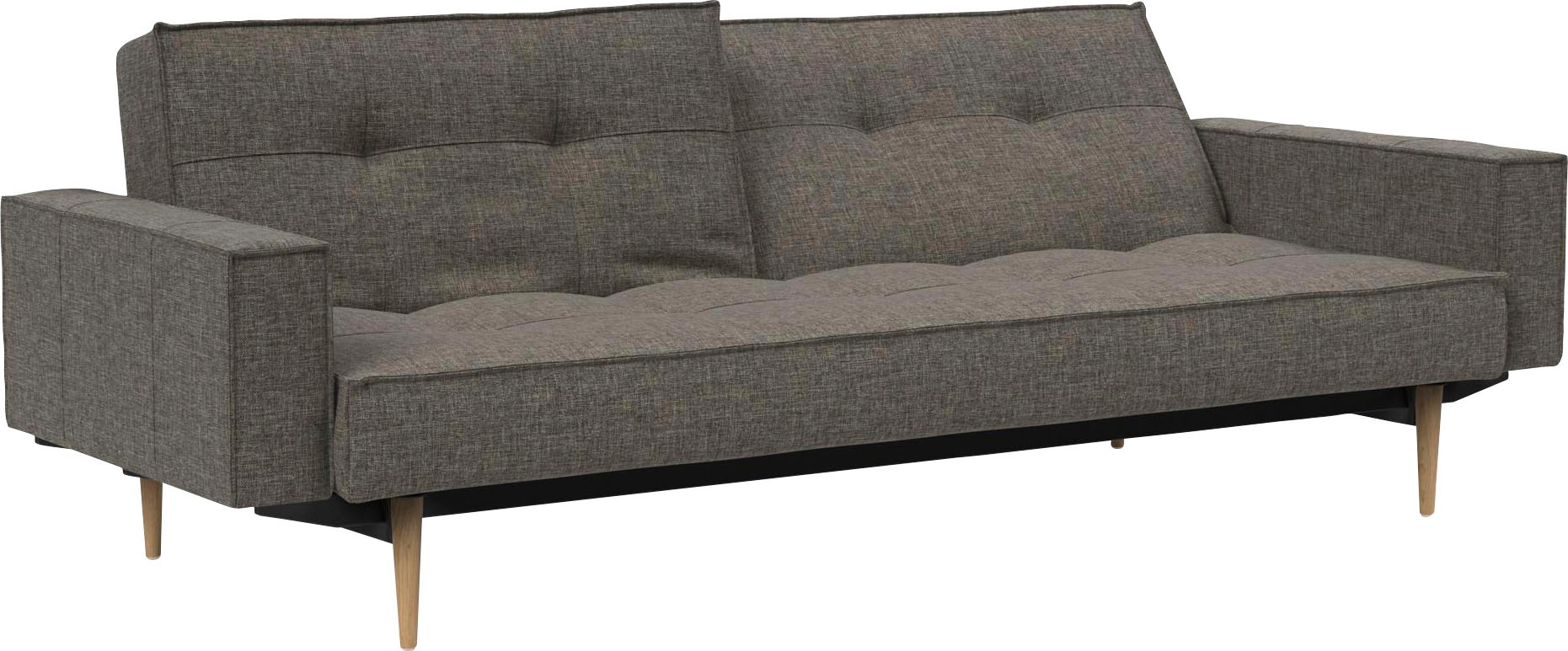 INNOVATION LIVING ™ Sofa »Splitback«, mit Armlehne und hellen Styletto Beinen, in skandinavischen Design