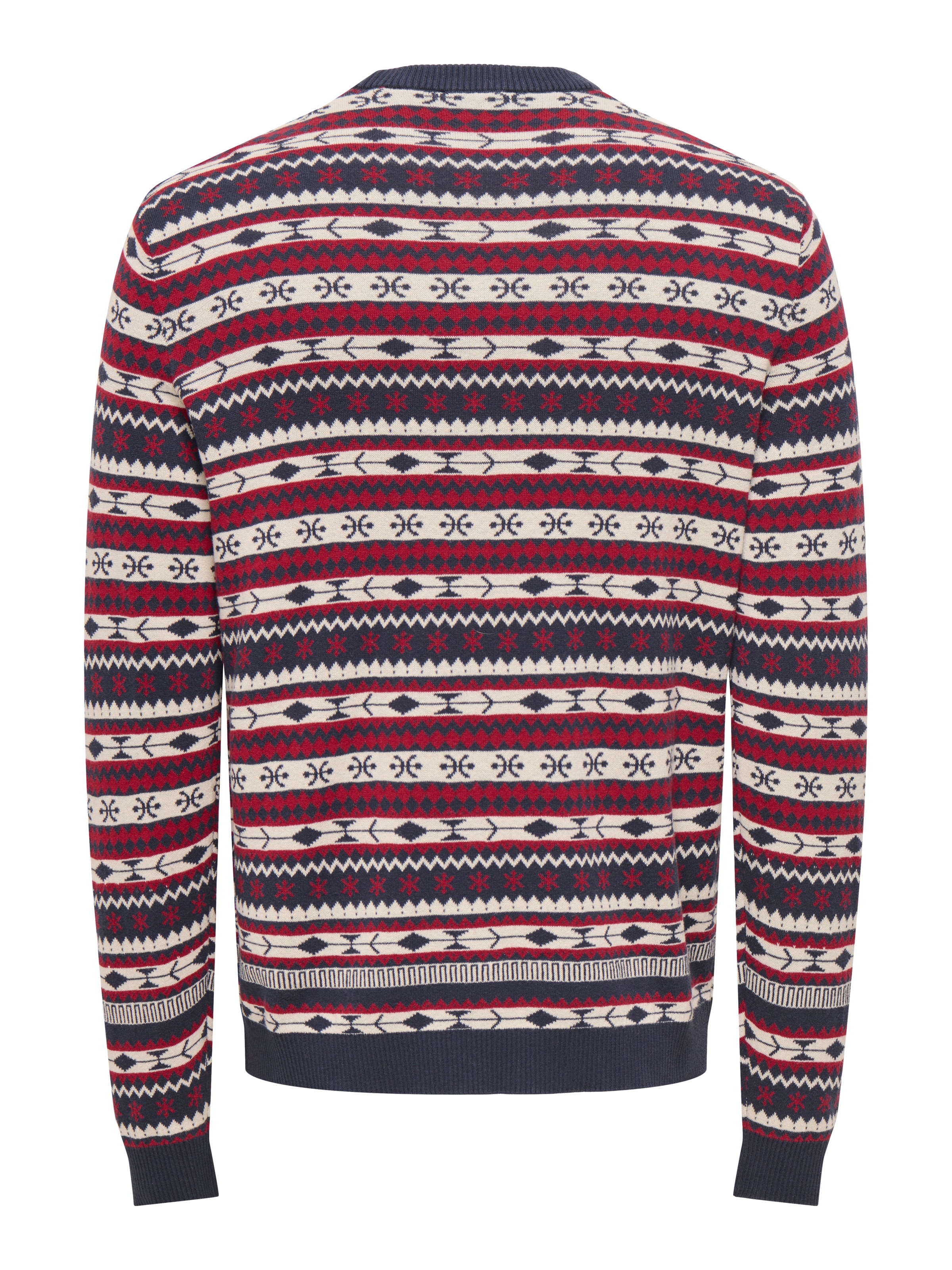 ONLY & SONS Rundhalspullover »ONSX-MAS 5 CREW REG« Weihnachten, Baumwolle, regular fit