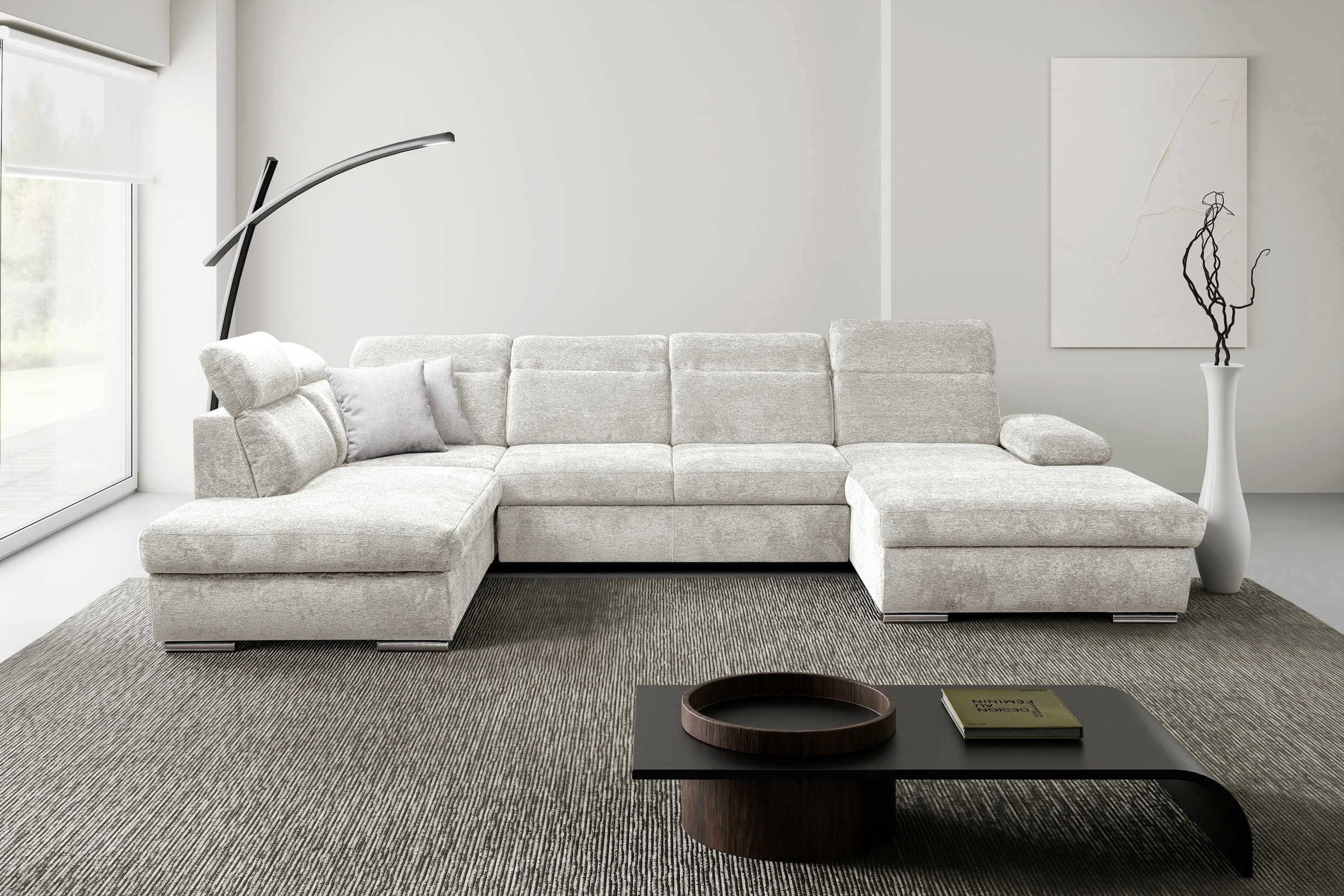 WERK2 Wohnlandschaft "Cordoba inkl. Bett, Bettkasten & Kopfteilfunktion, Br günstig online kaufen